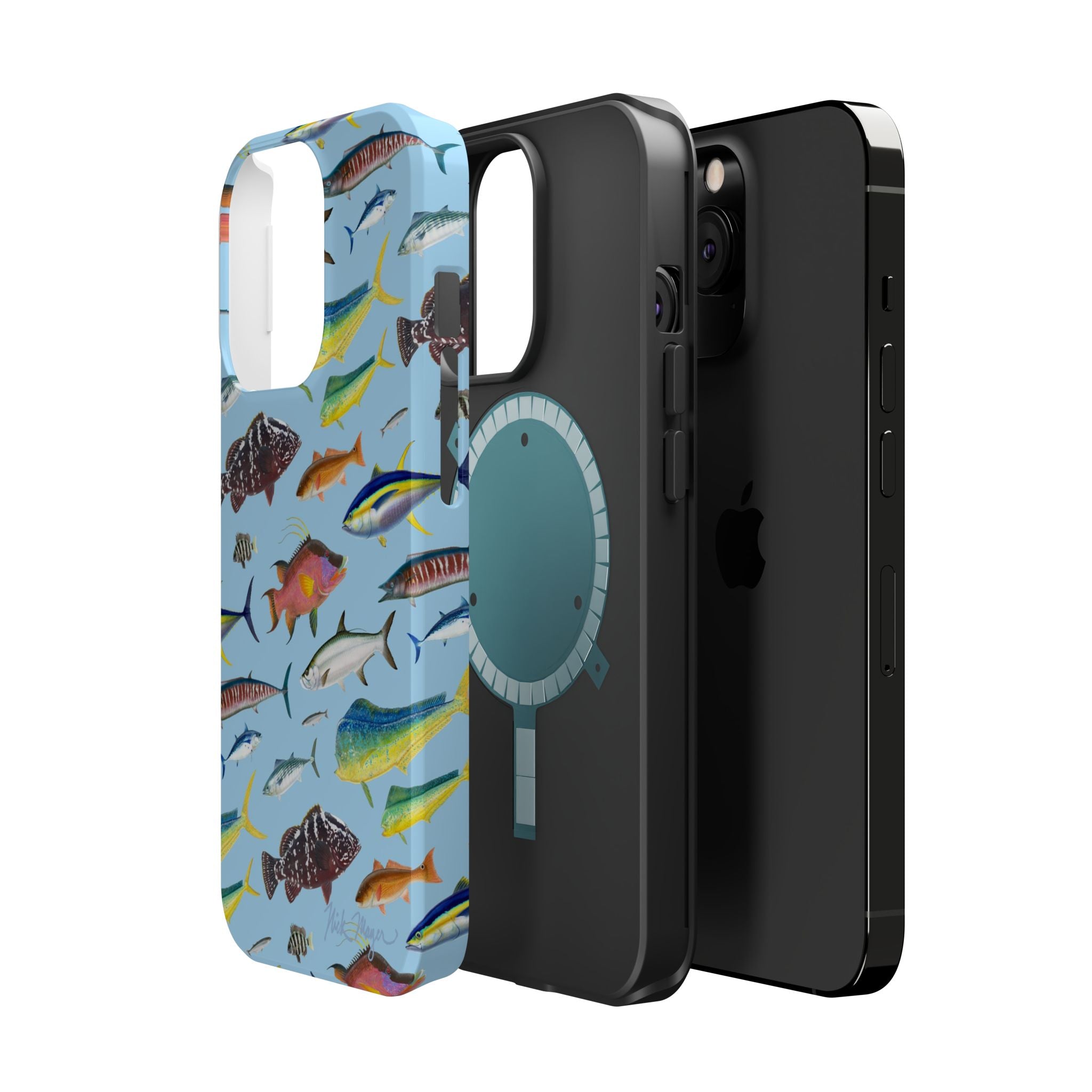 Southern Offshore Fish Blue MagSafe iPhone Case