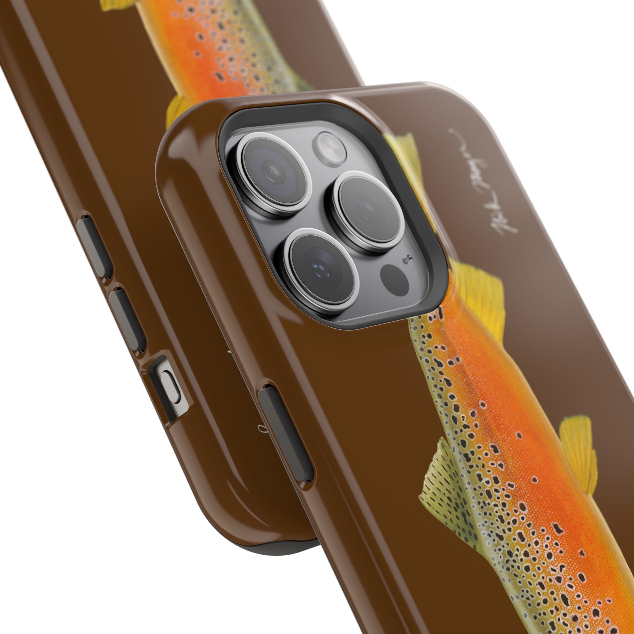 Brown Trout 2 Brown MagSafe iPhone Case, Limited Run