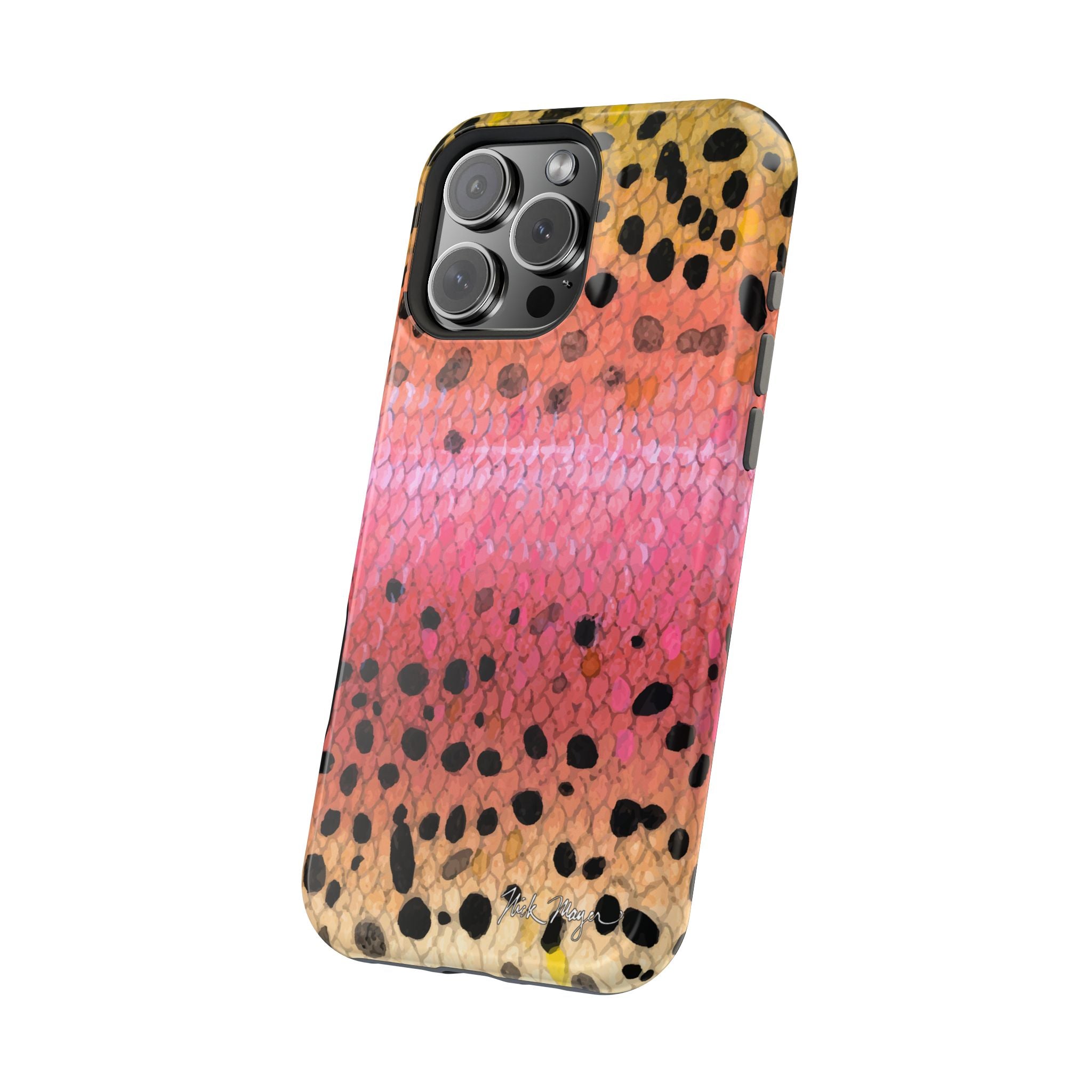 Rainbow Trout Skin MagSafe iPhone Case