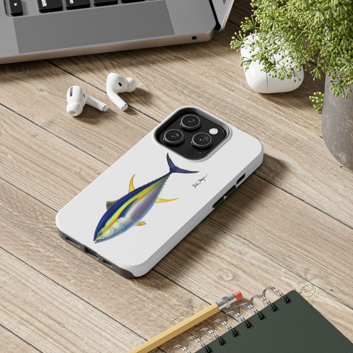 Yellowfin Tuna White Phone Case (iPhone) Printify