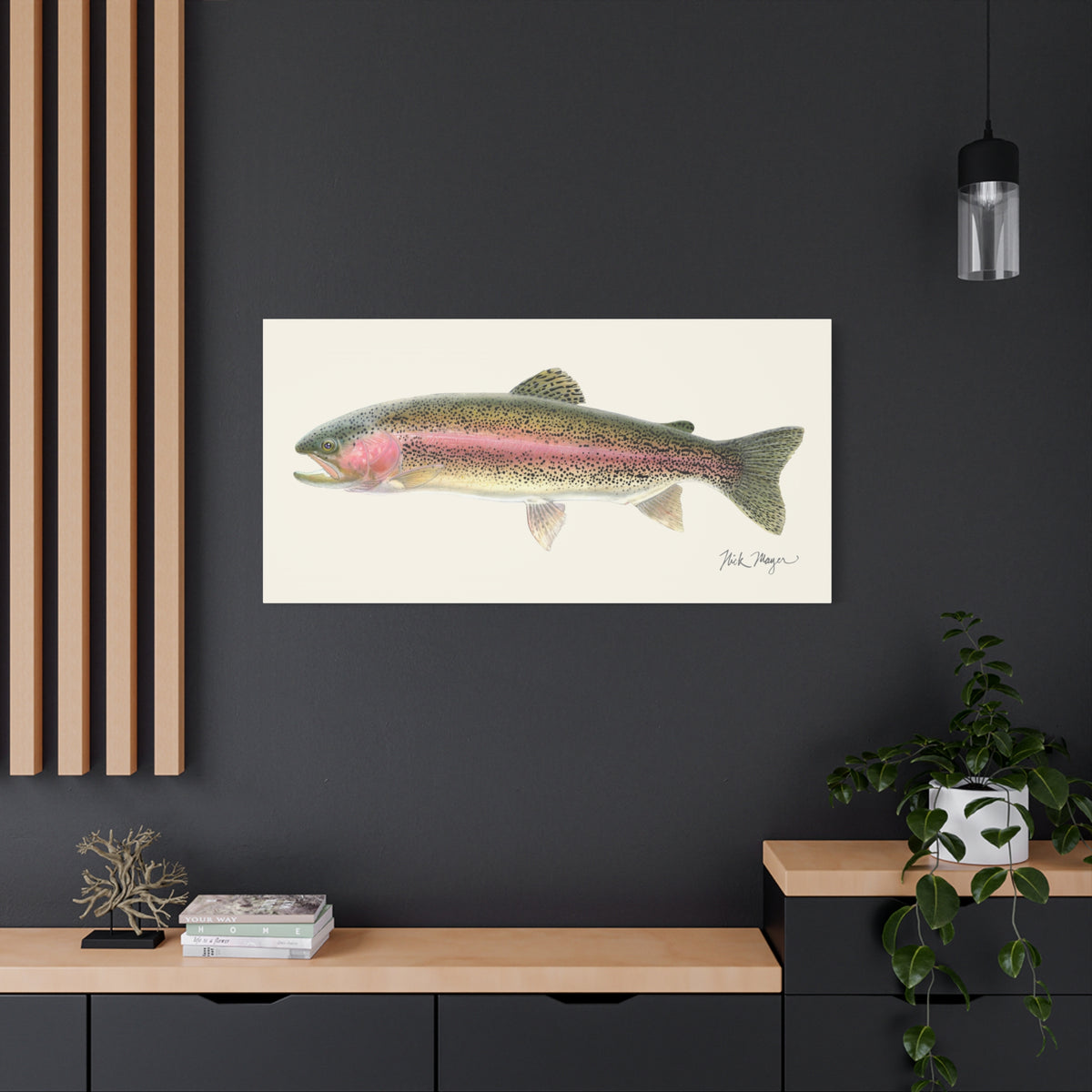 Rainbow Trout Canvas Print Printify