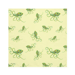 Yellow Octopus 4 Piece Napkin Set