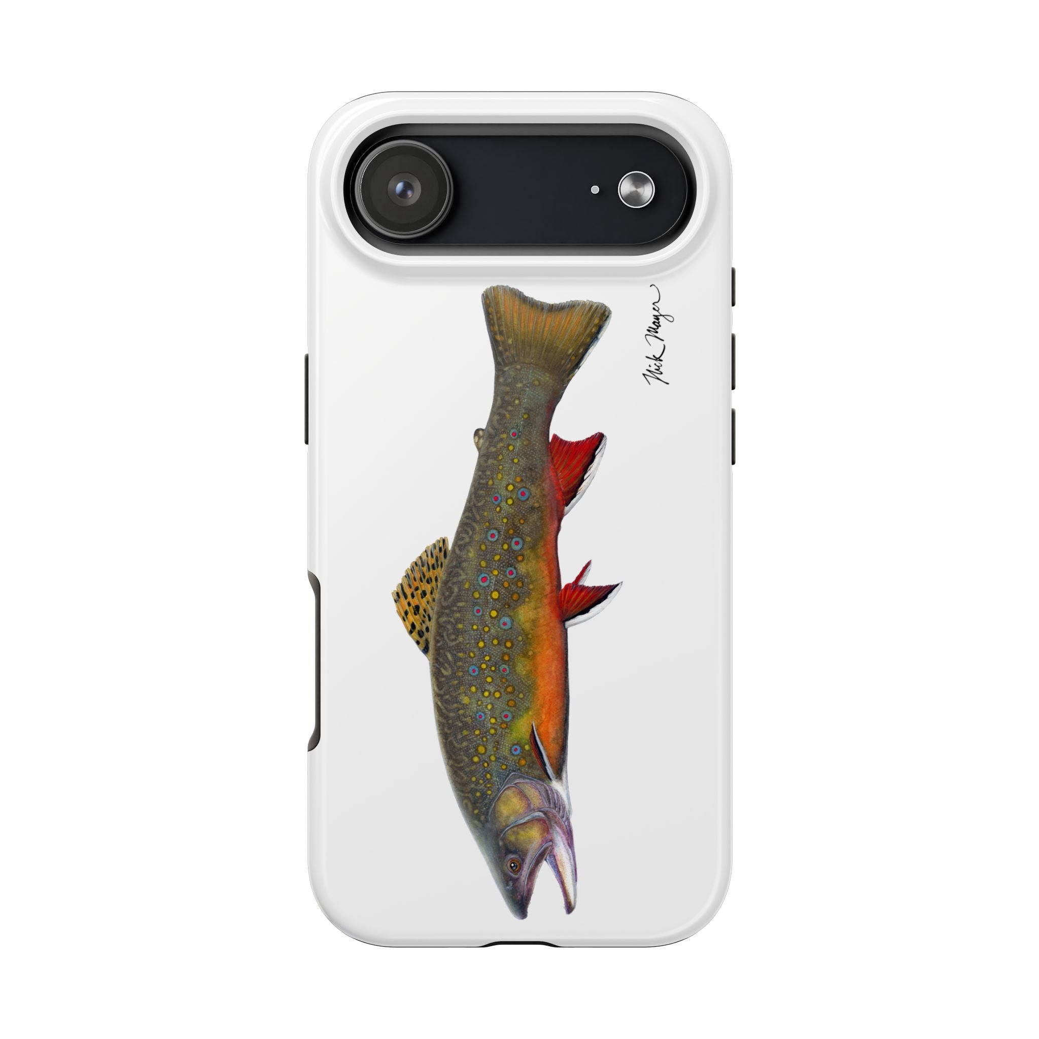 Brook Trout White Phone Case (iPhone)