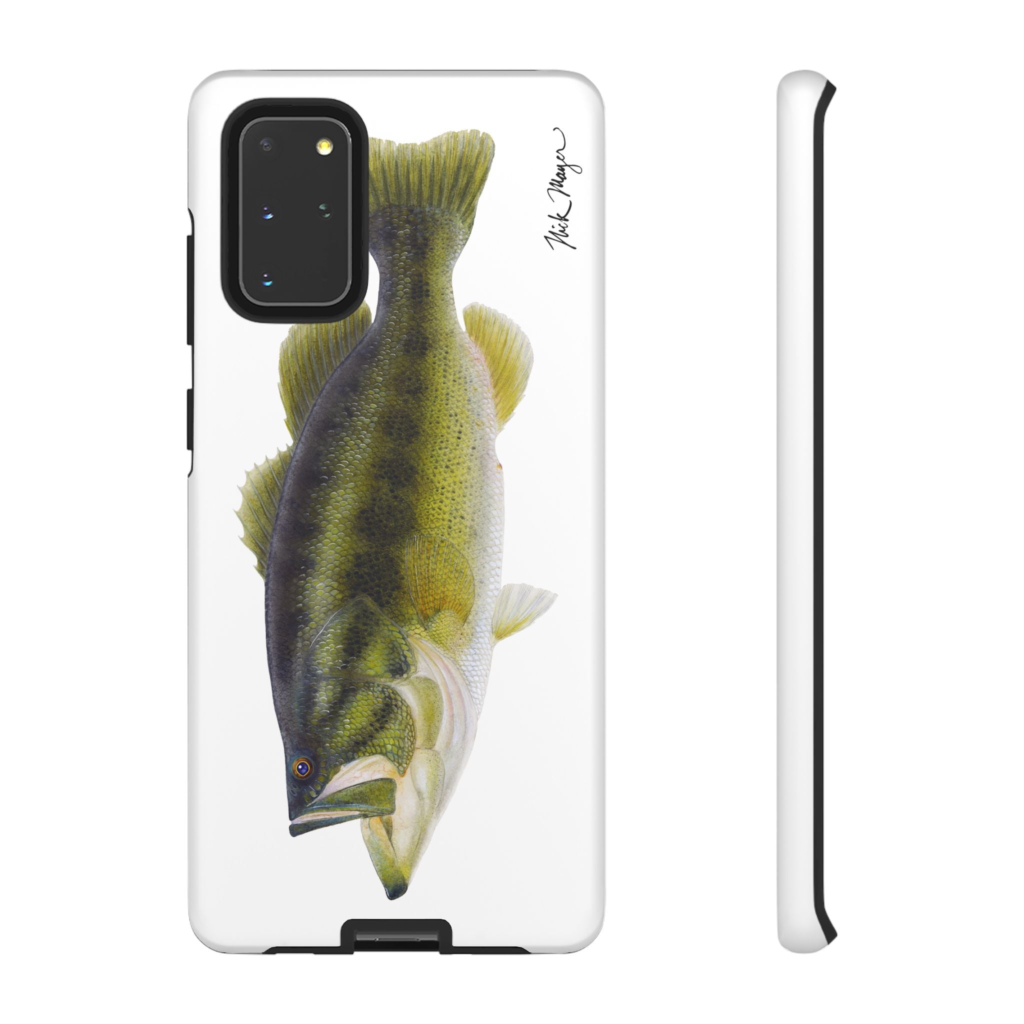 Largemouth Bass White Phone Case (Samsung) Printify