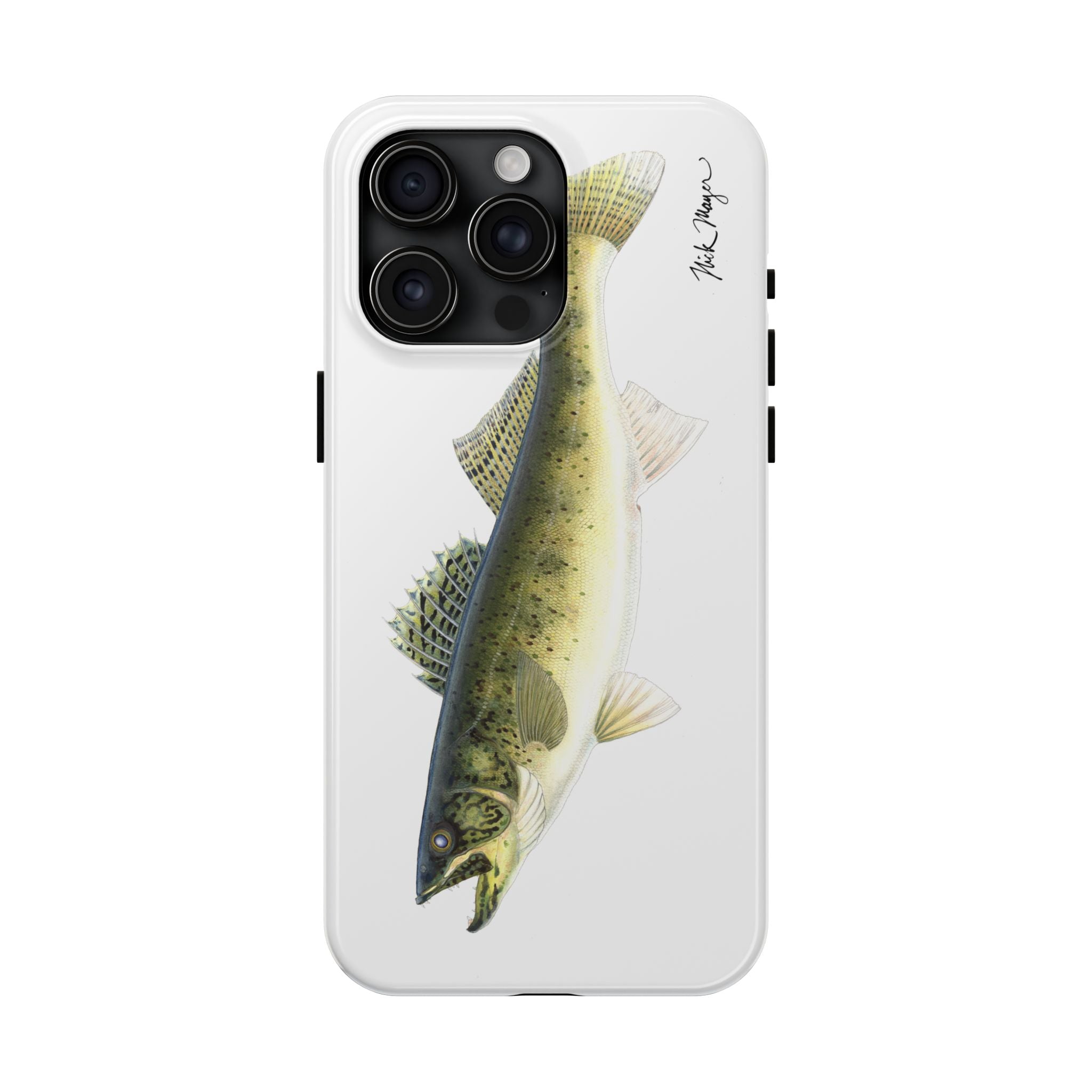 Walleye White Phone Case (iPhone)