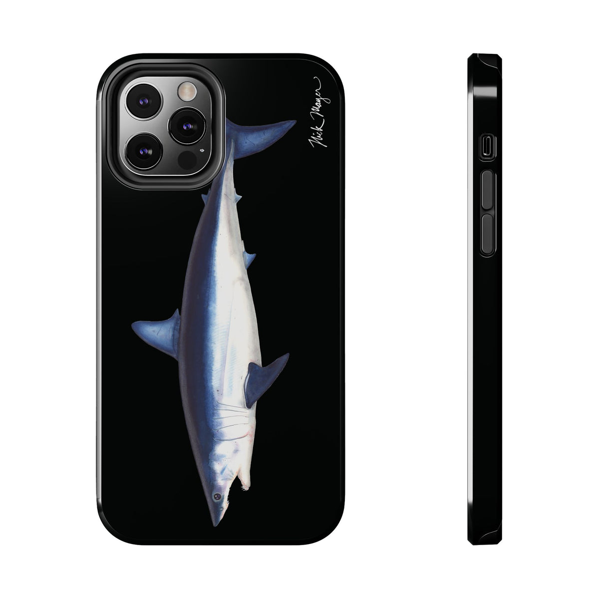 Mako Shark Black iPhone Case Printify