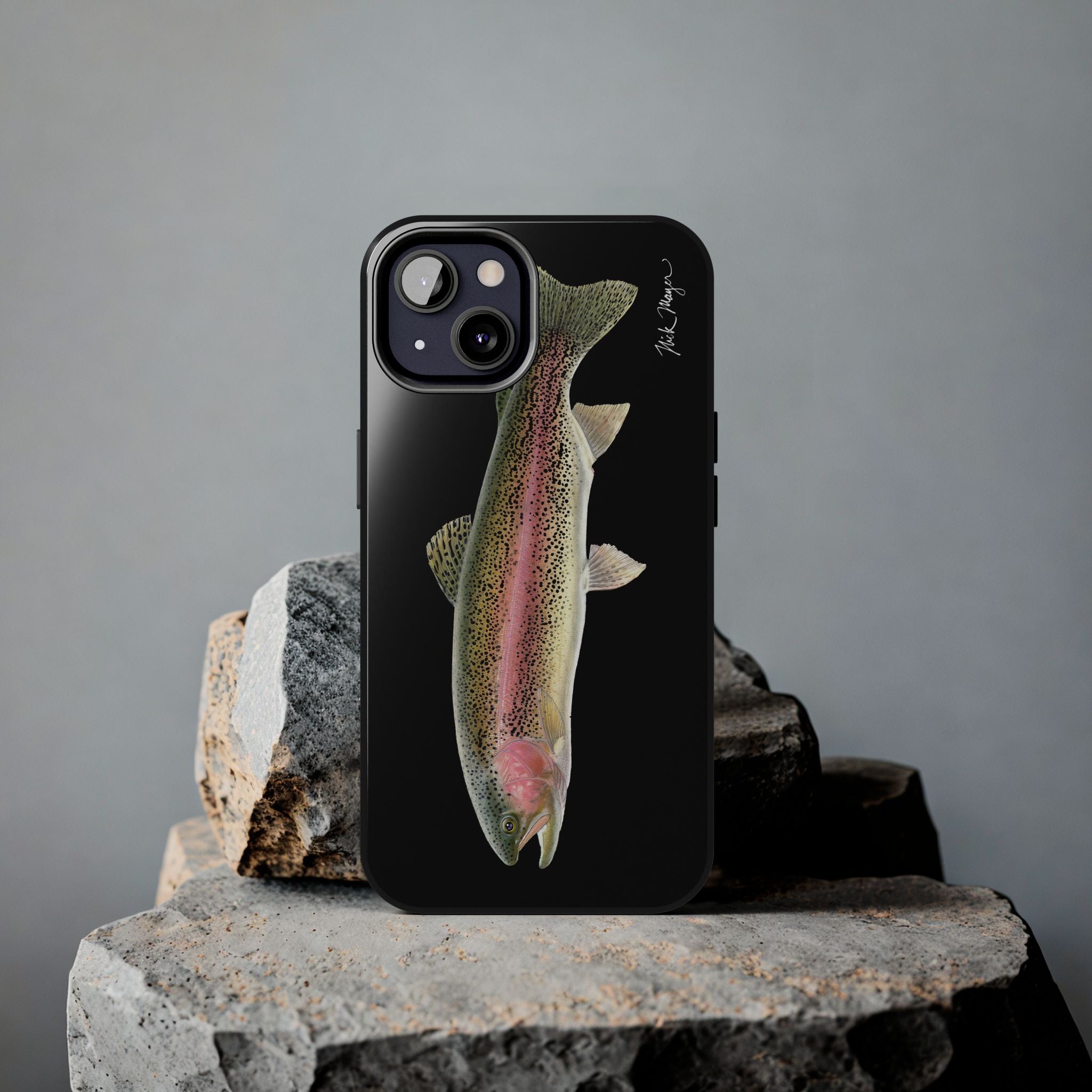 Rainbow Trout Black Phone Case (iPhone)