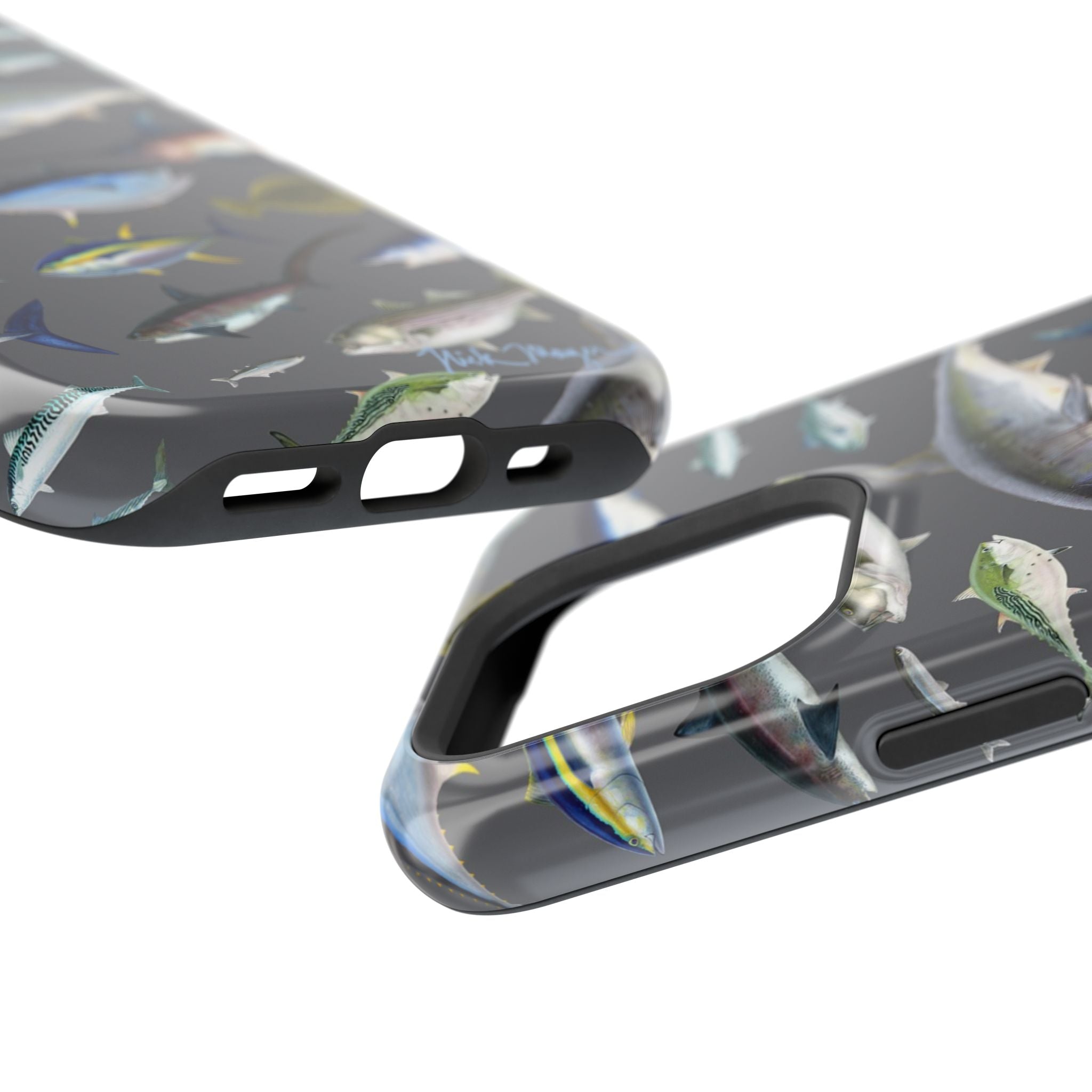 New England Offshore Fish Grey MagSafe iPhone Case