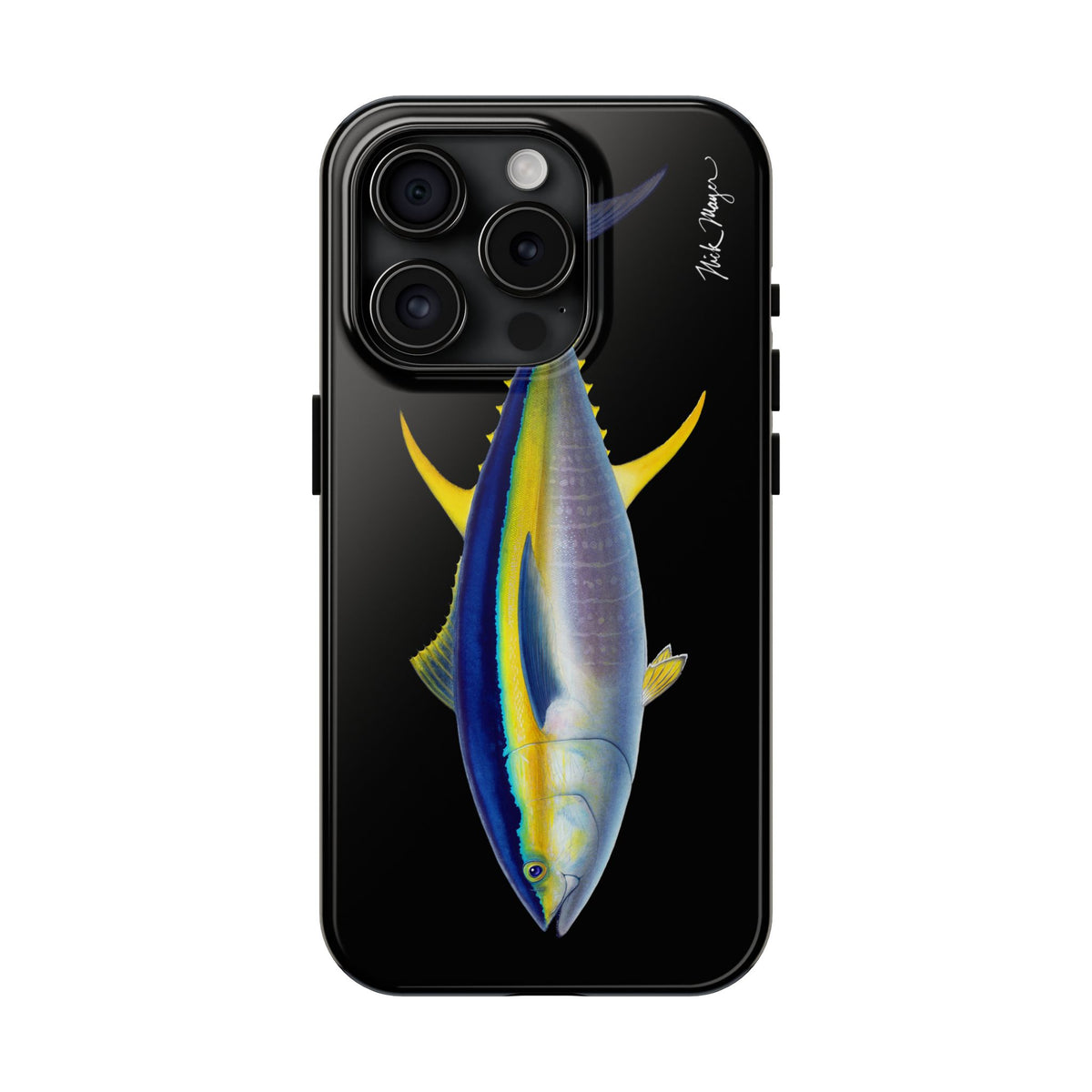 Yellowfin Tuna Black Phone Case (iPhone) Printify