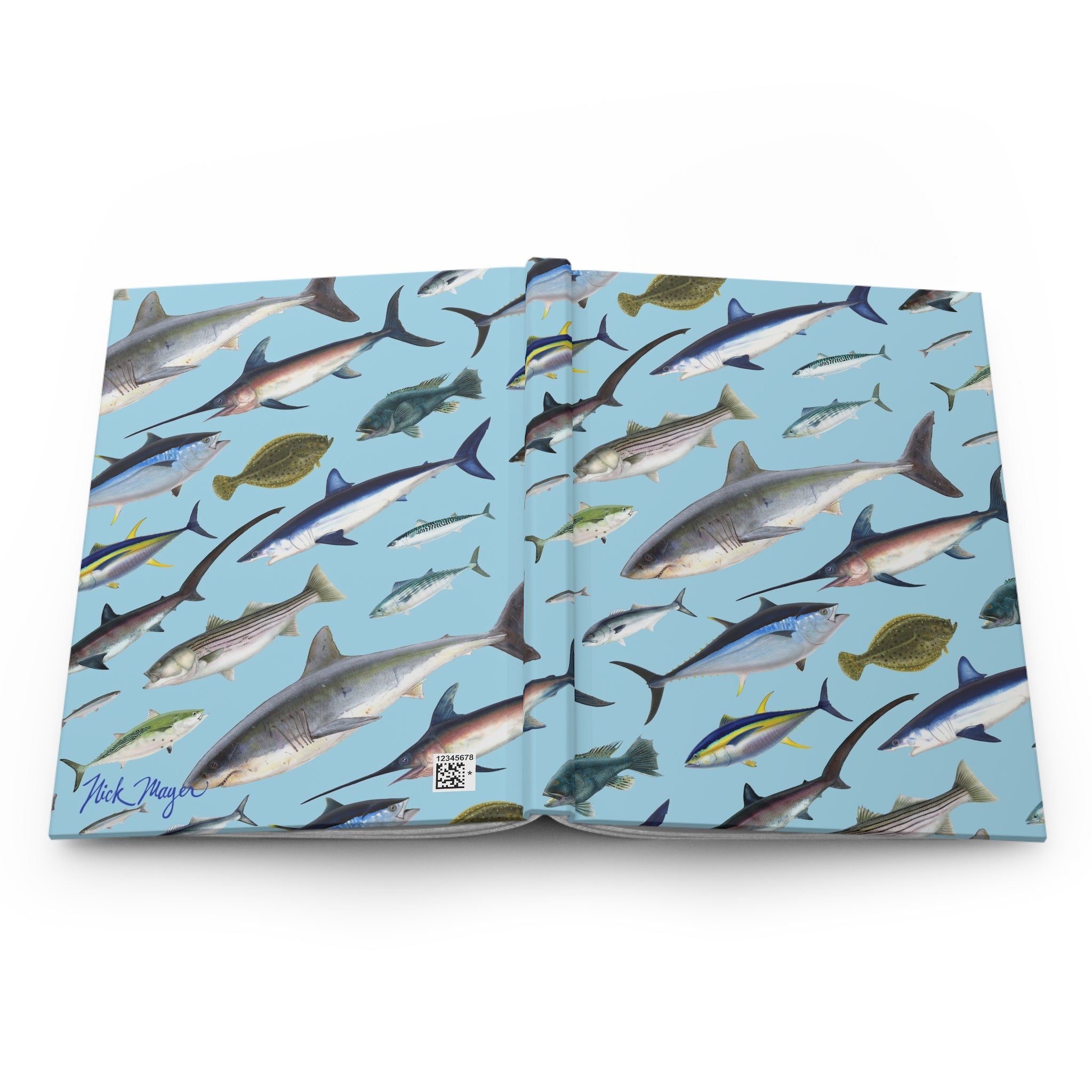 Atlantic Fish II Hardcover Journal/ Notebook