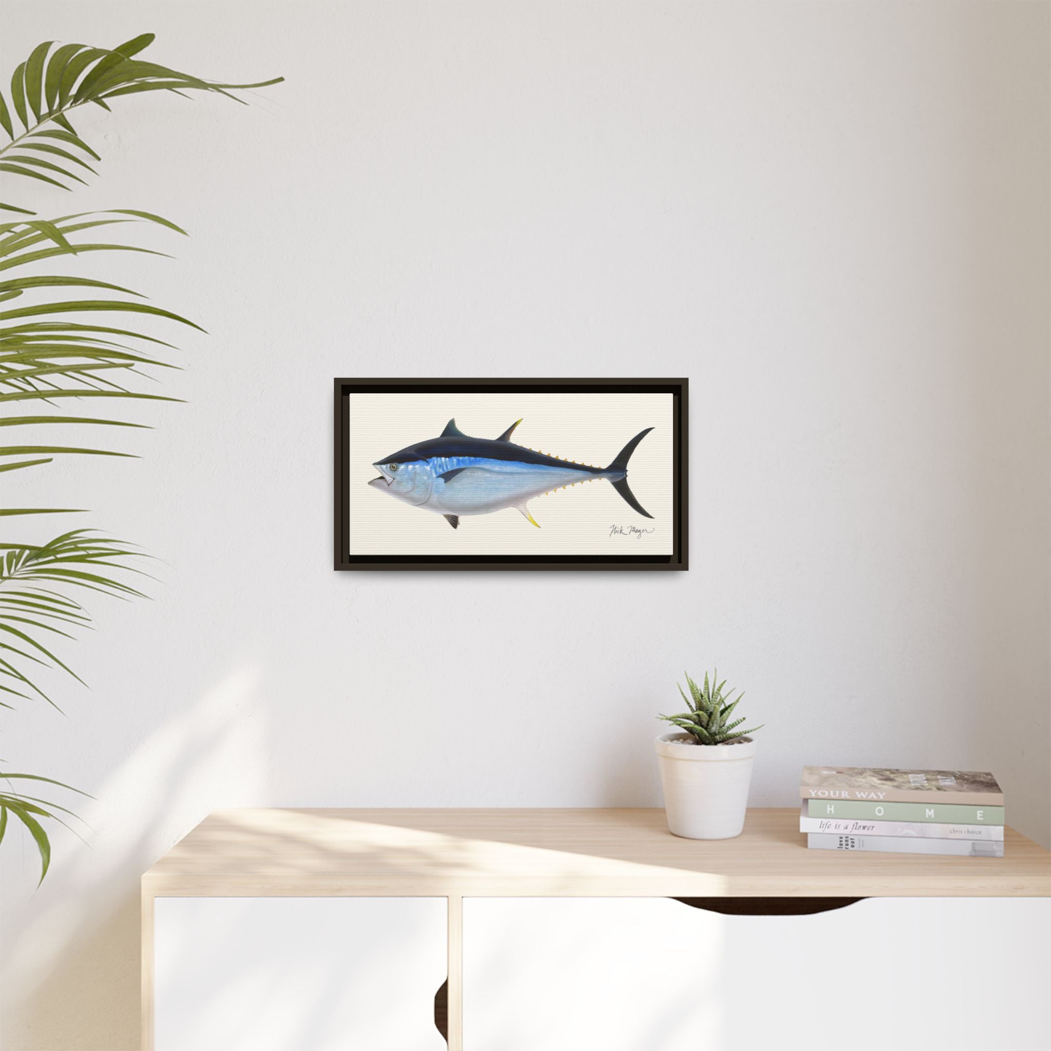 Giant Bluefin Tuna 2 Framed Canvas Print