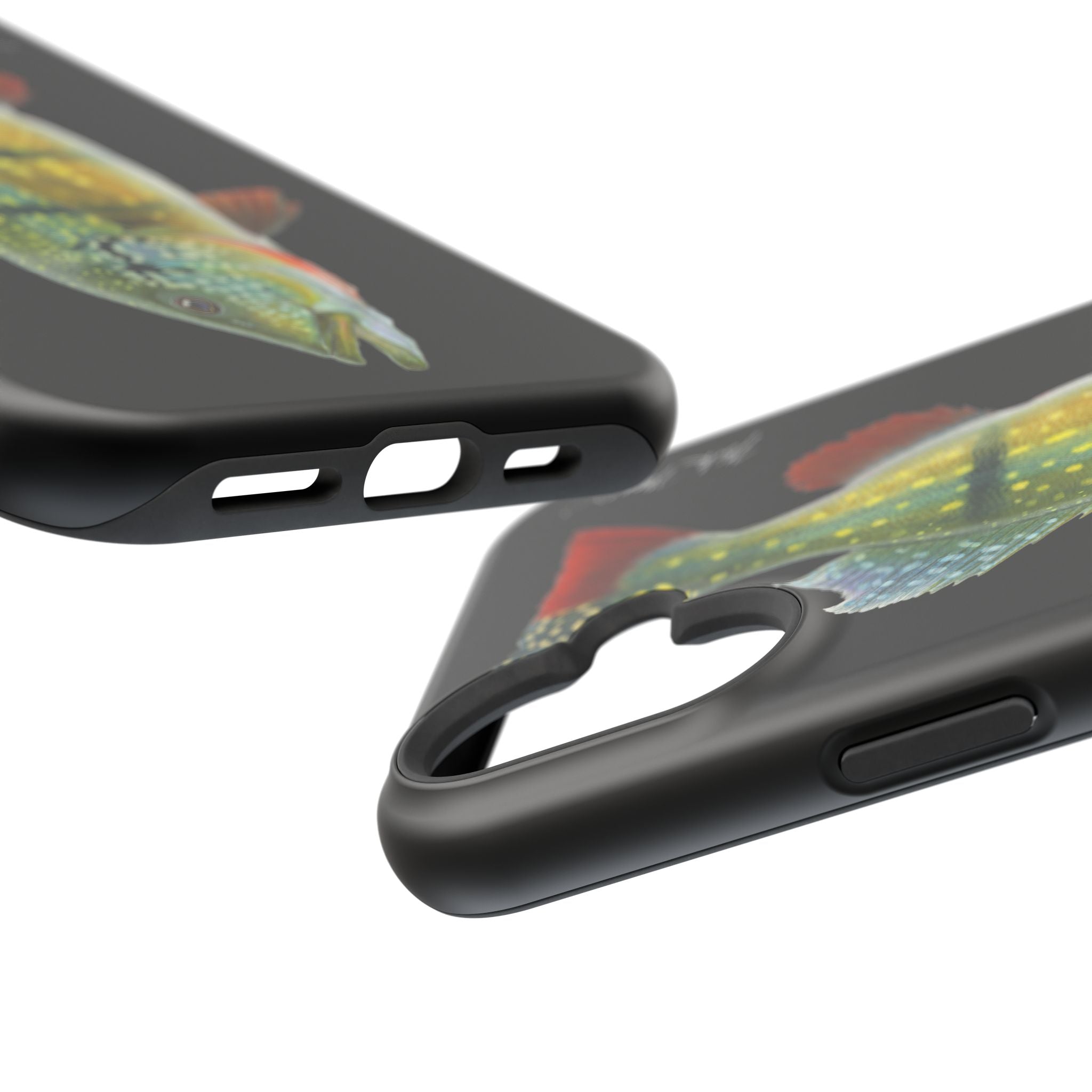 Peacock Bass MagSafe Black iPhone Case