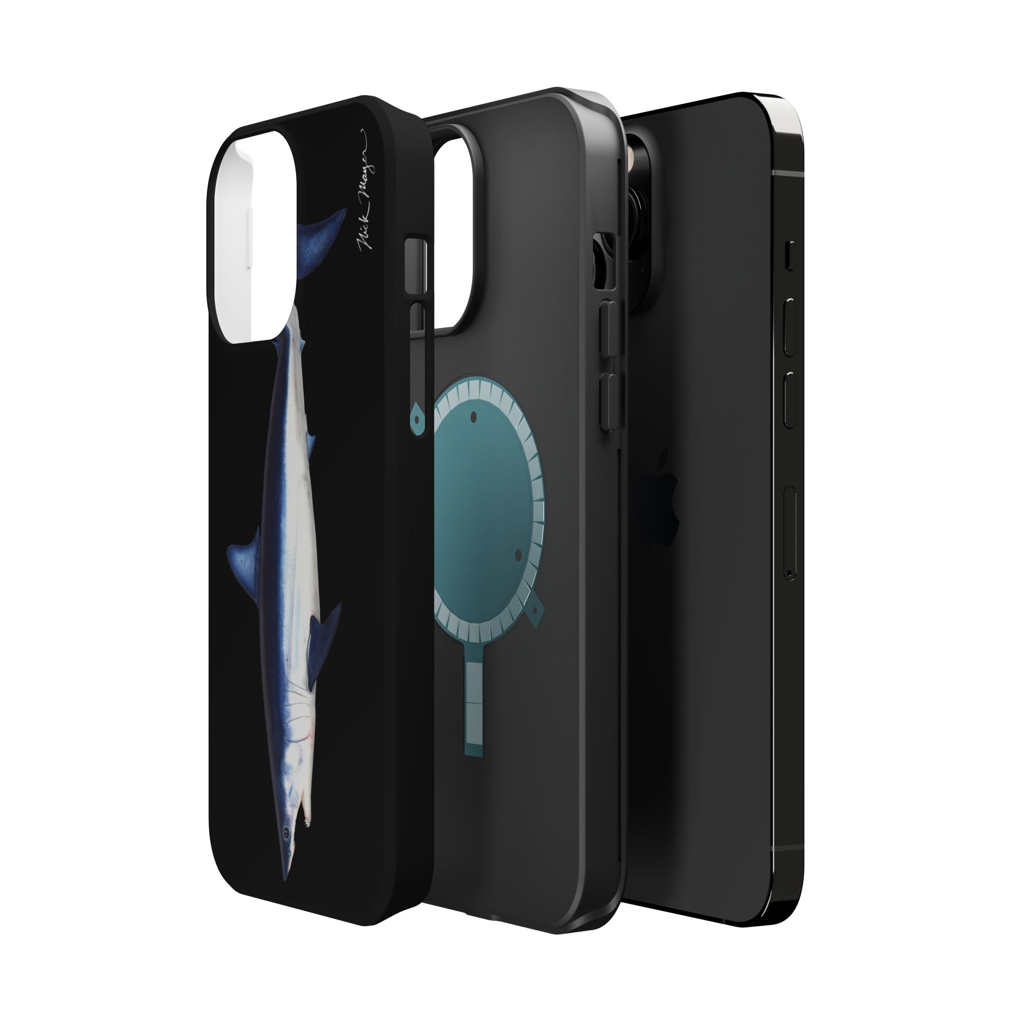 Mako Shark MagSafe Black iPhone Case