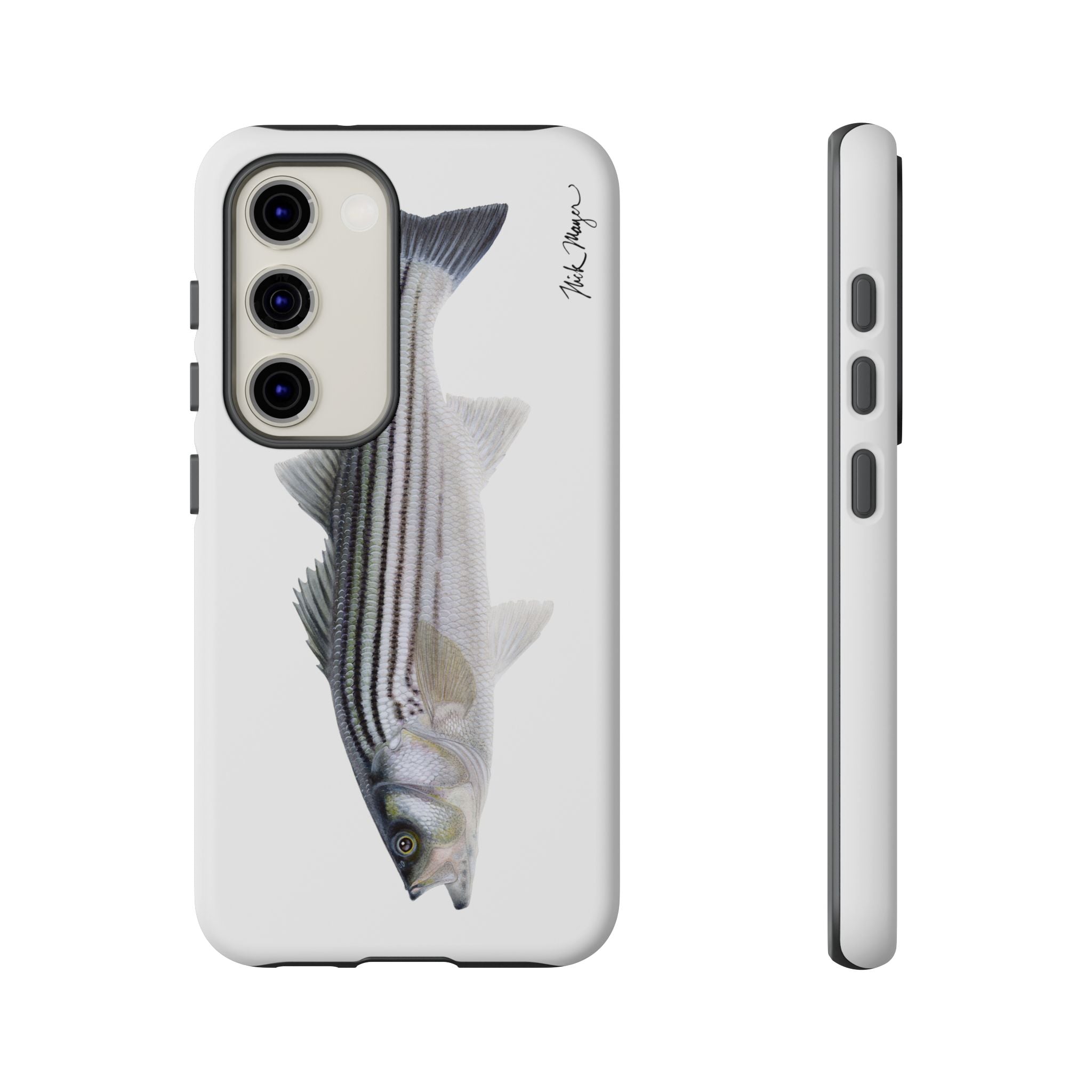 Schoolie Striper White Phone Case (Samsung) Printify
