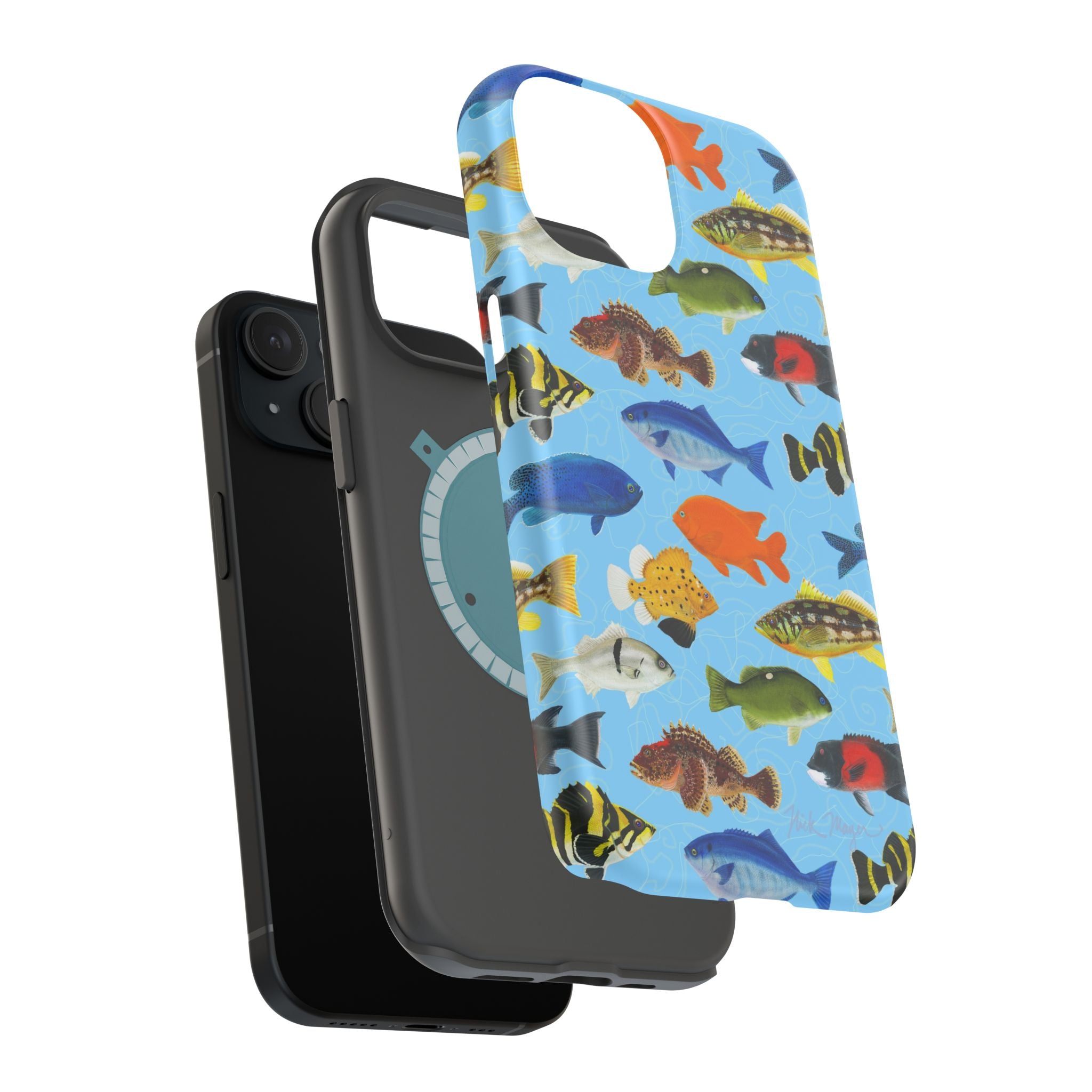 NEW California Fish Blue MagSafe iPhone Case