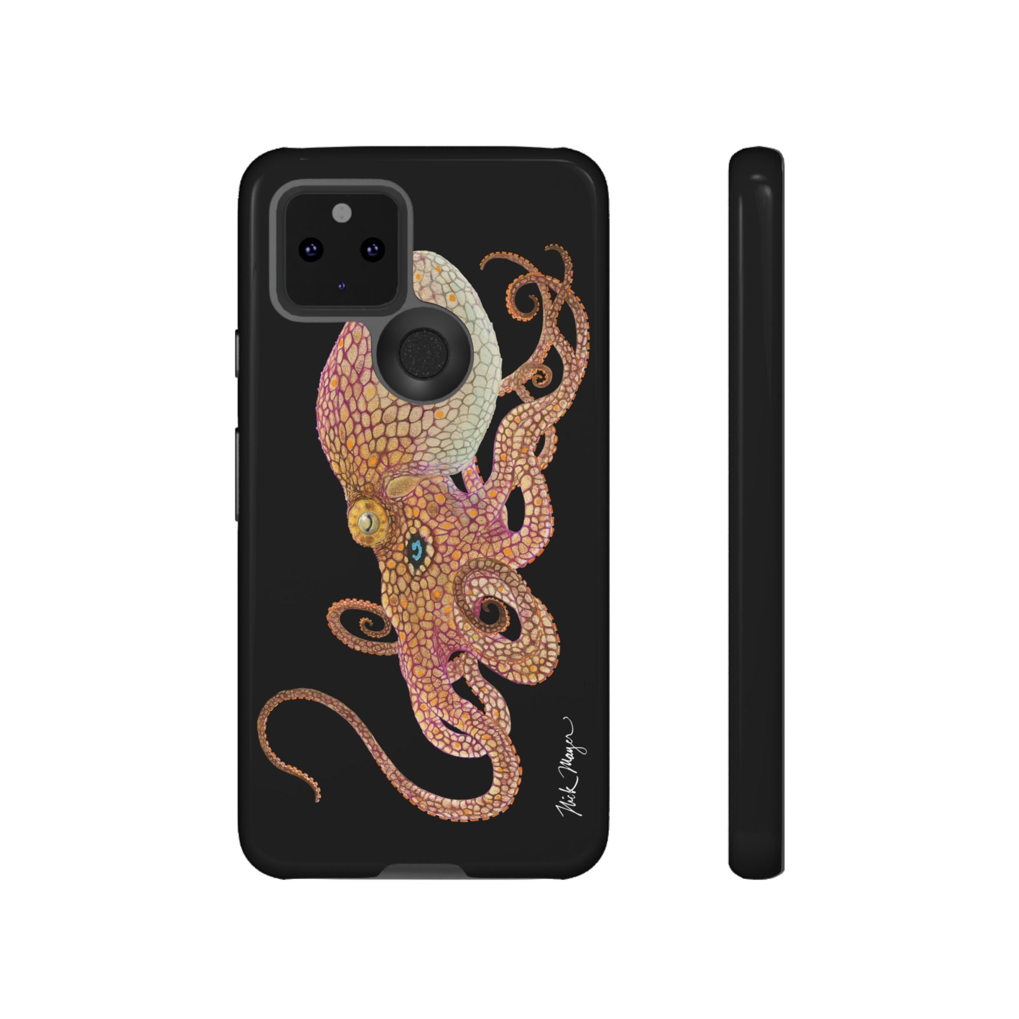 Two Spot Octopus Black Phone Case (Samsung)