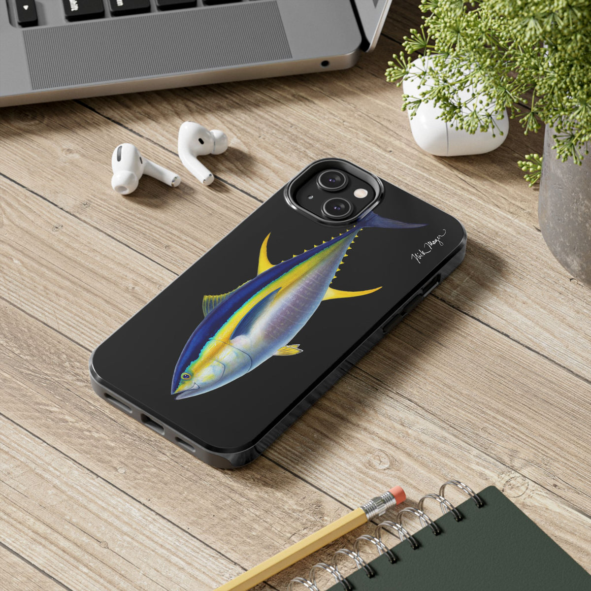 Yellowfin Tuna Black Phone Case (iPhone) Printify