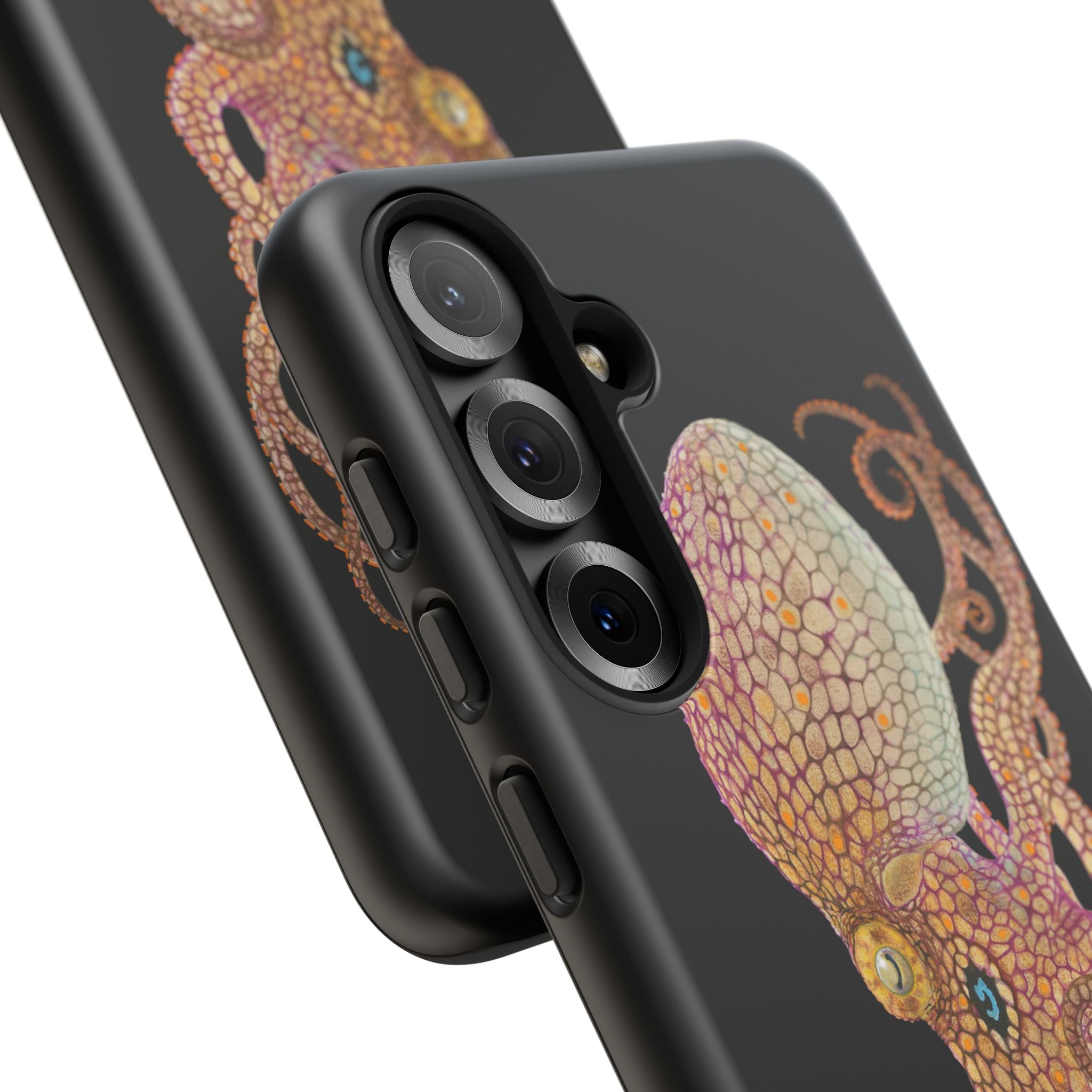 Two Spot Octopus Black Phone Case (Samsung)