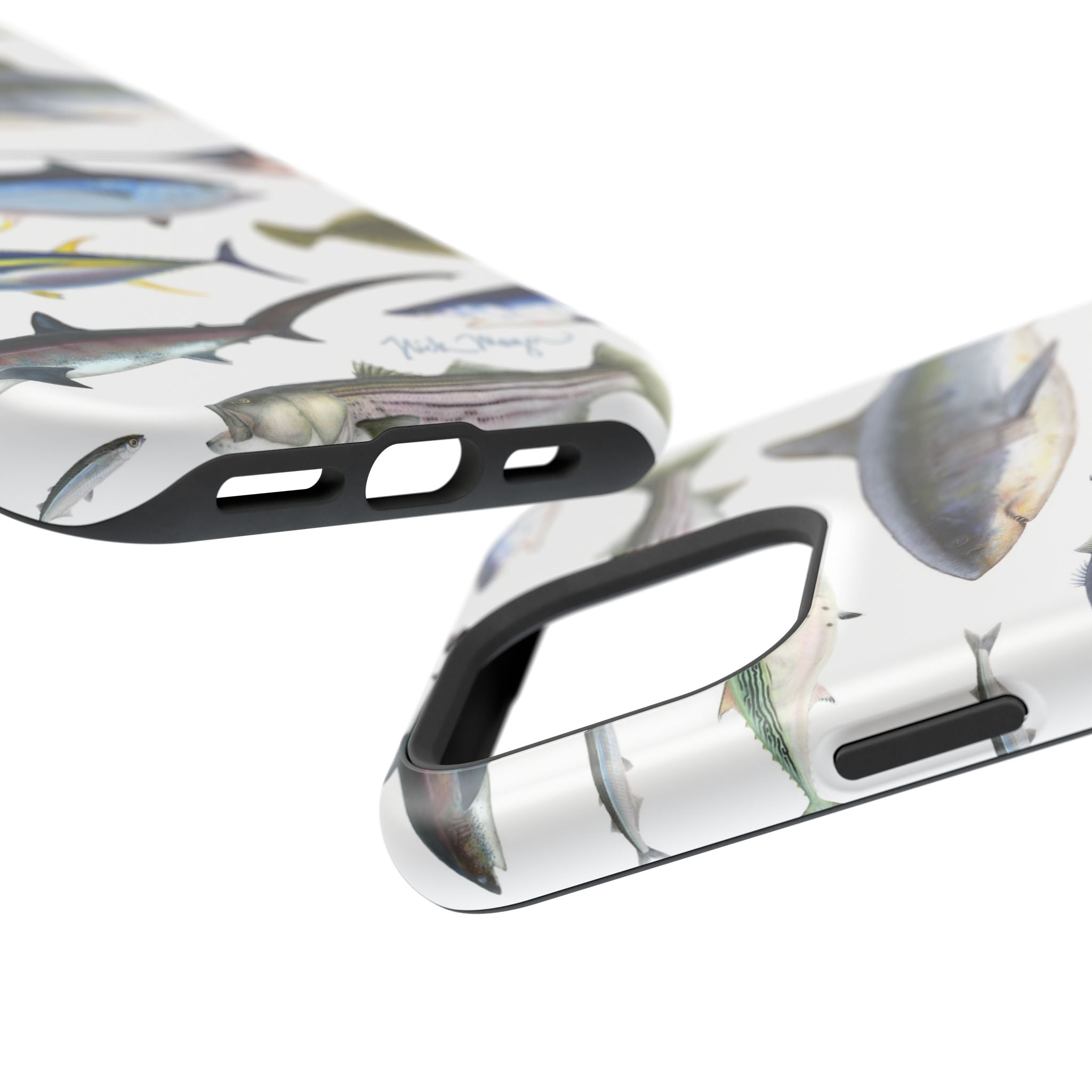 New England Fish White MagSafe iPhone Case
