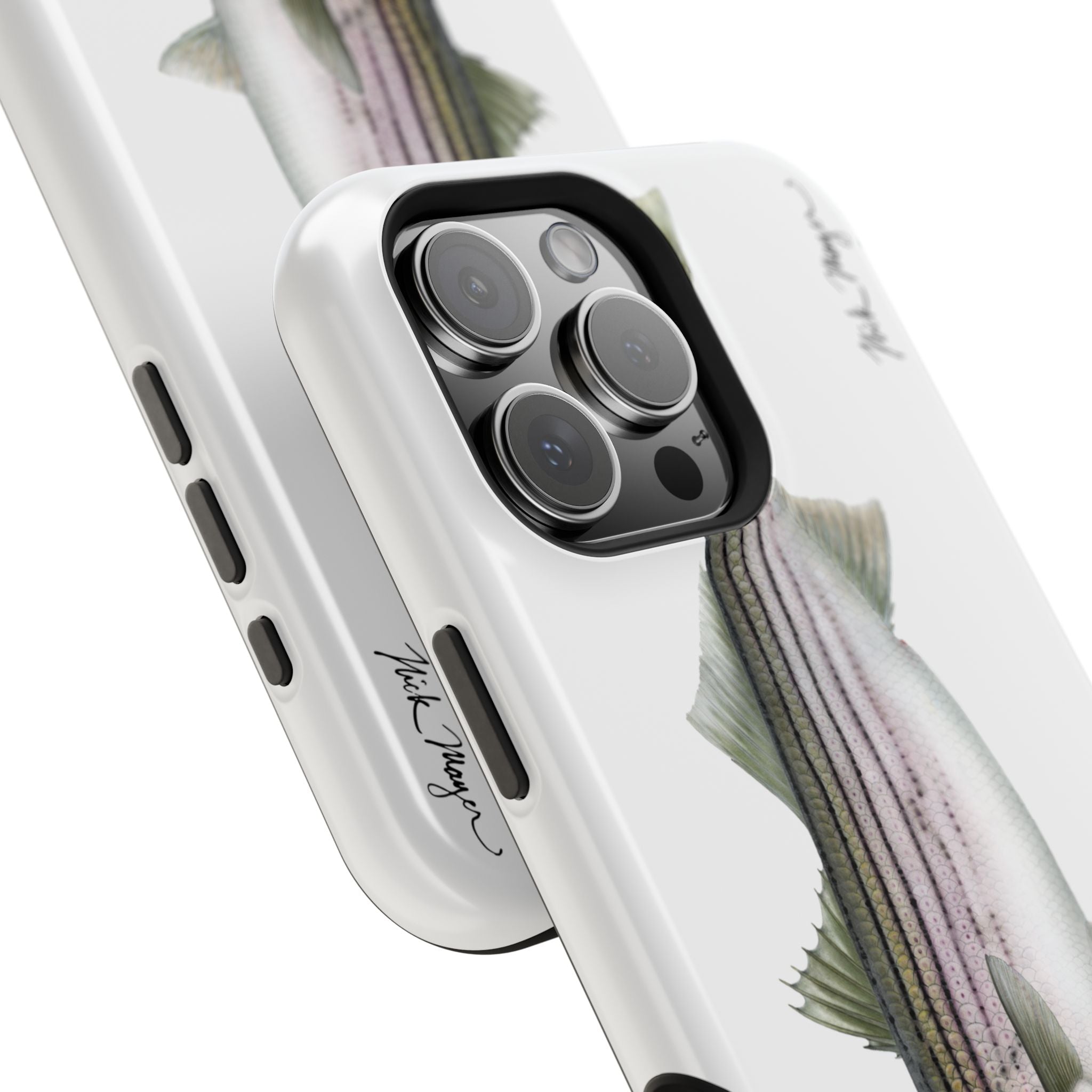 30 lb Striper MagSafe White iPhone Case