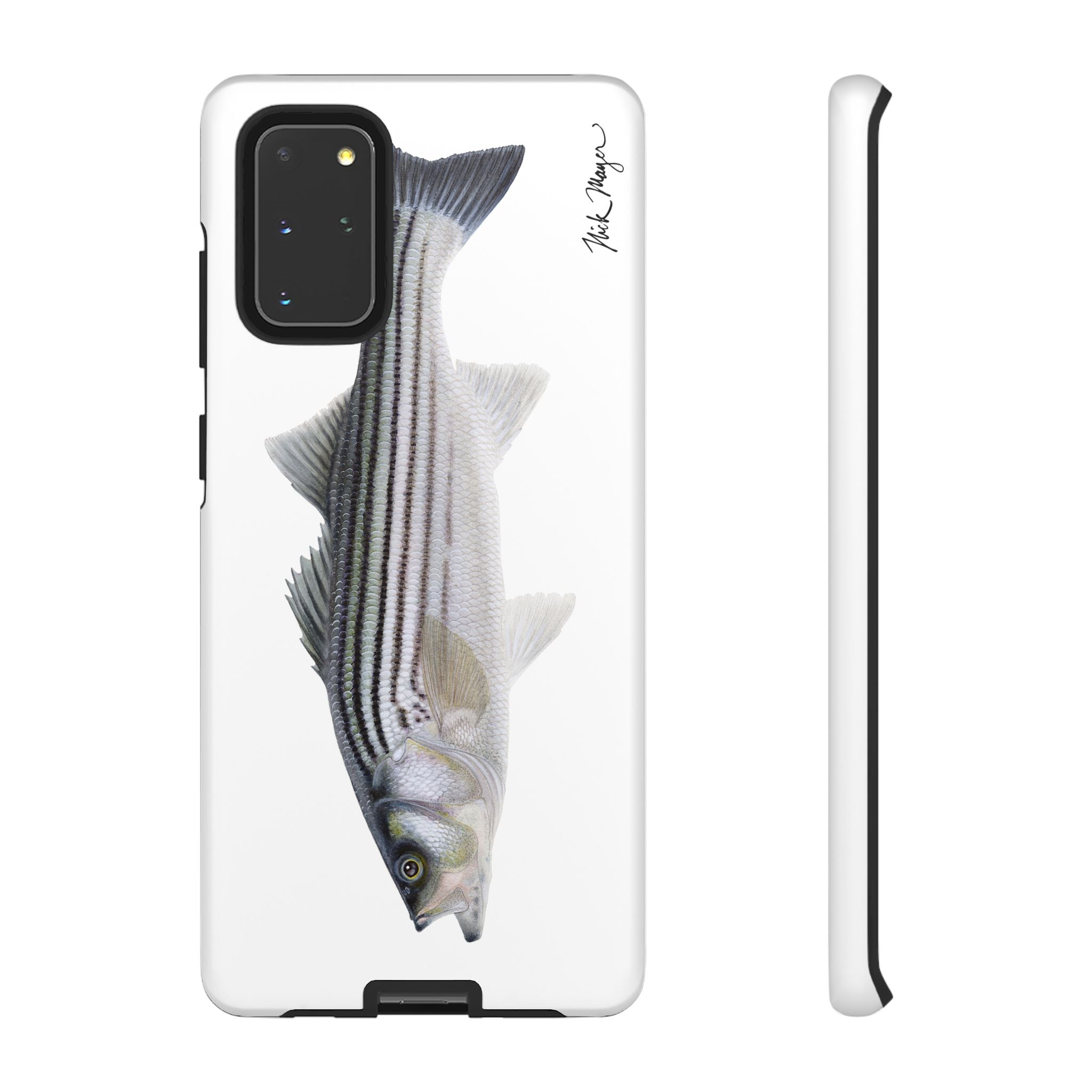Schoolie Striper White Phone Case (Samsung) Printify