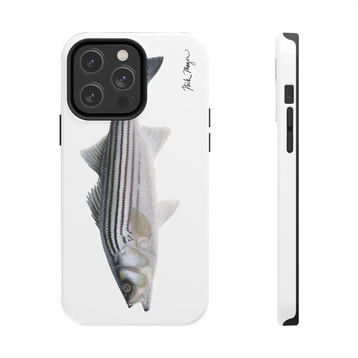 Schoolie Striper White Phone Case (iPhone) Printify