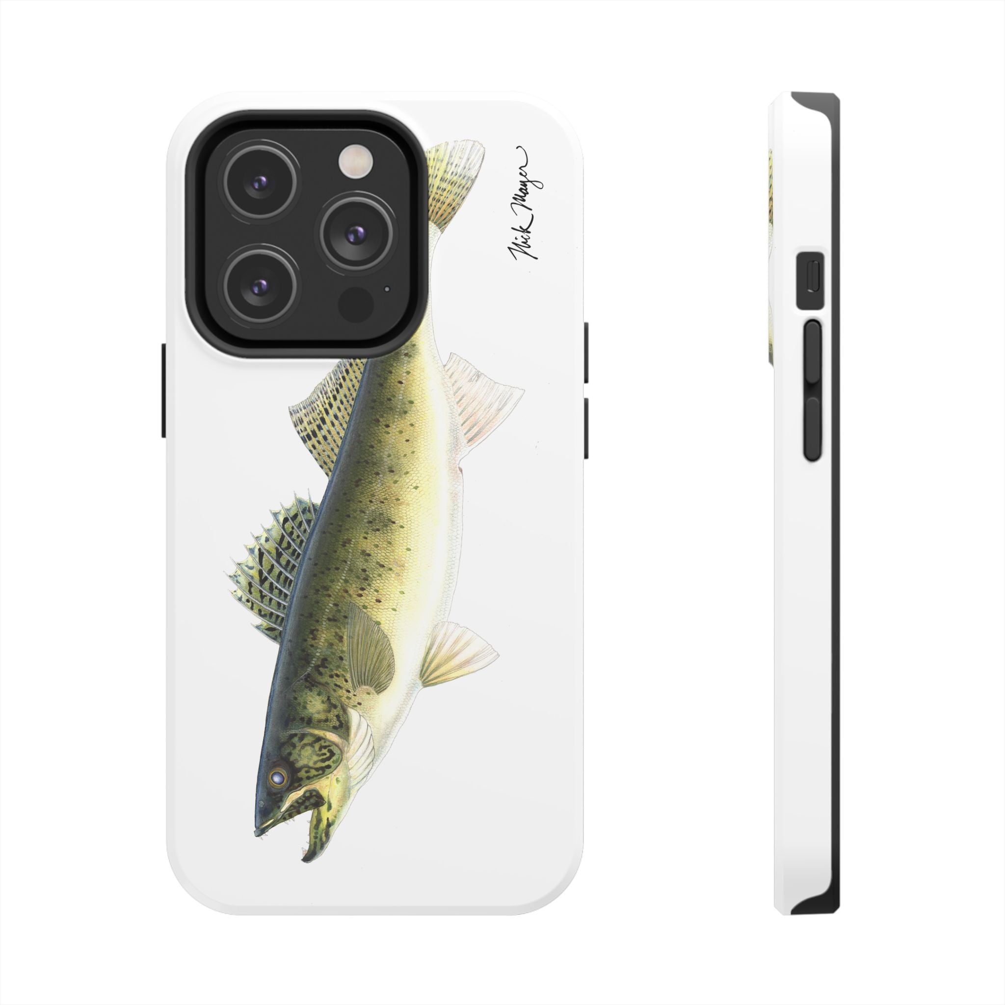 Walleye White Phone Case (iPhone)