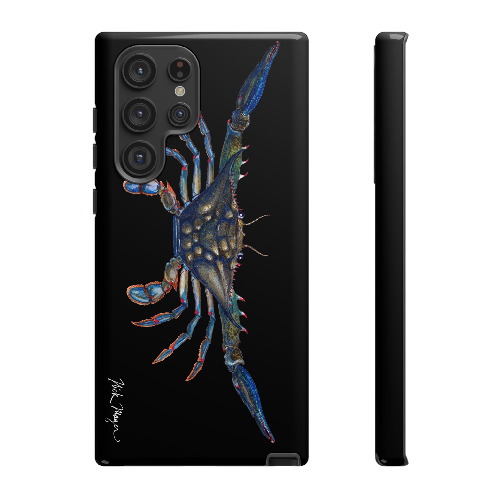Blue Crab Black Phone Case (Samsung)