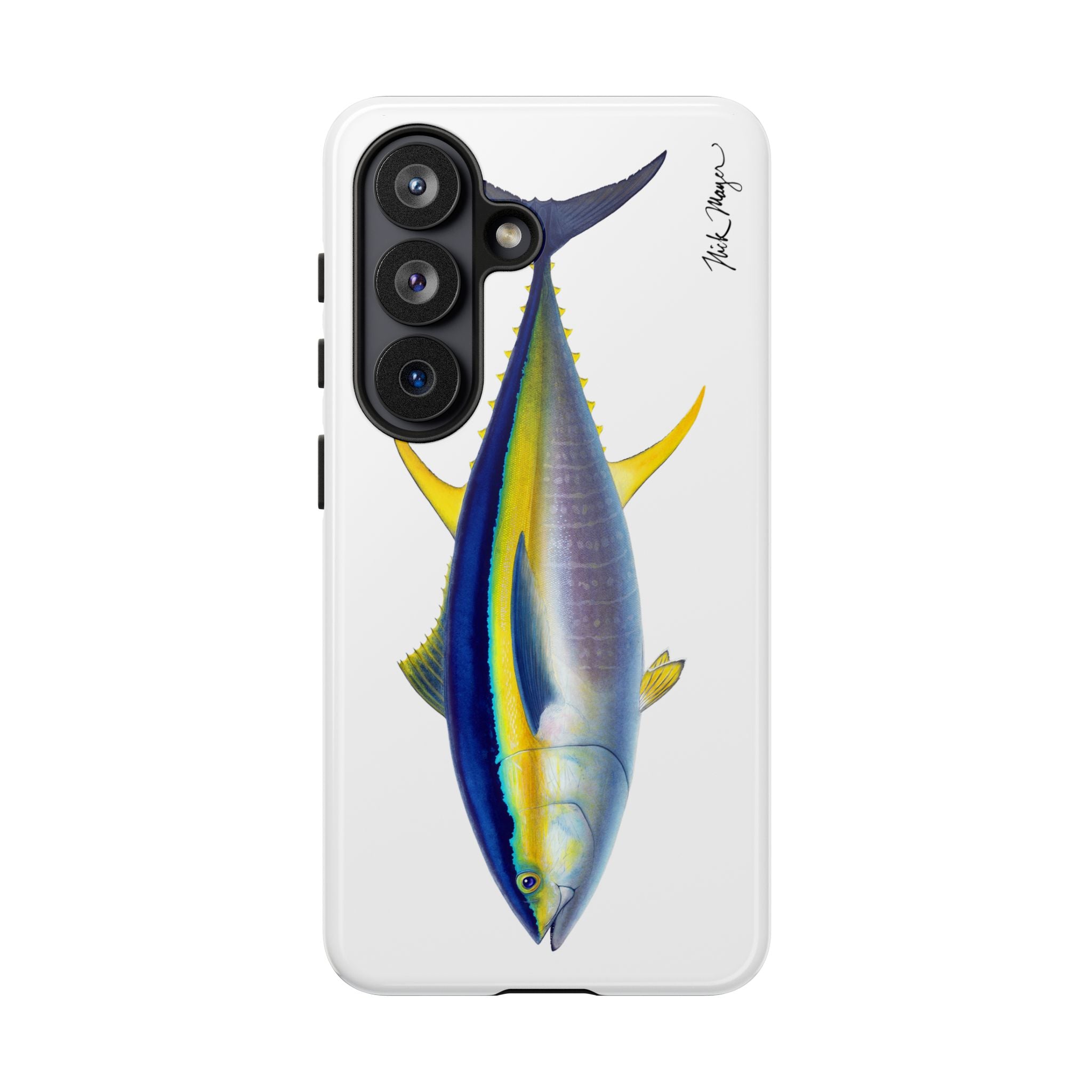 Yellowfin Tuna White Phone Case (Samsung) Printify