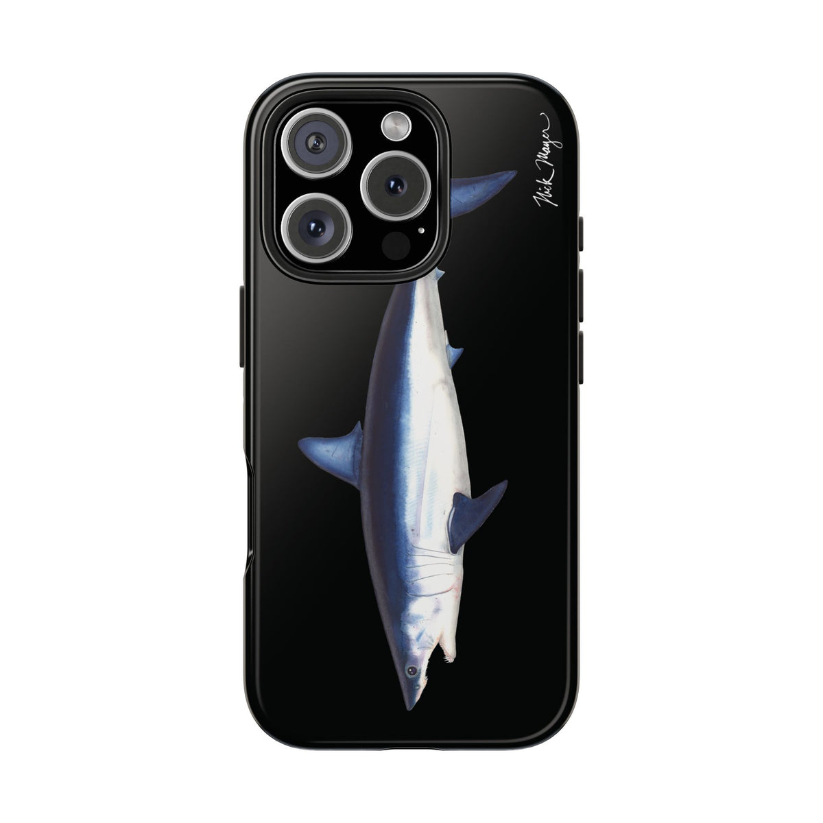 Mako Shark Black iPhone Case Printify