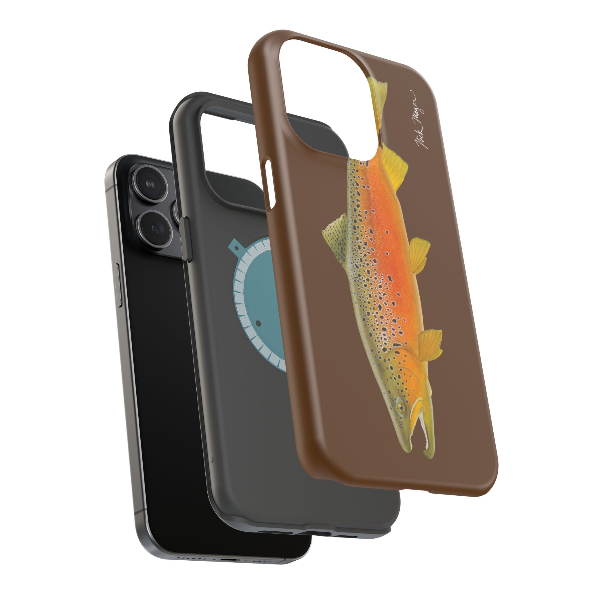 Brown Trout 2 Brown MagSafe iPhone Case, Limited Run