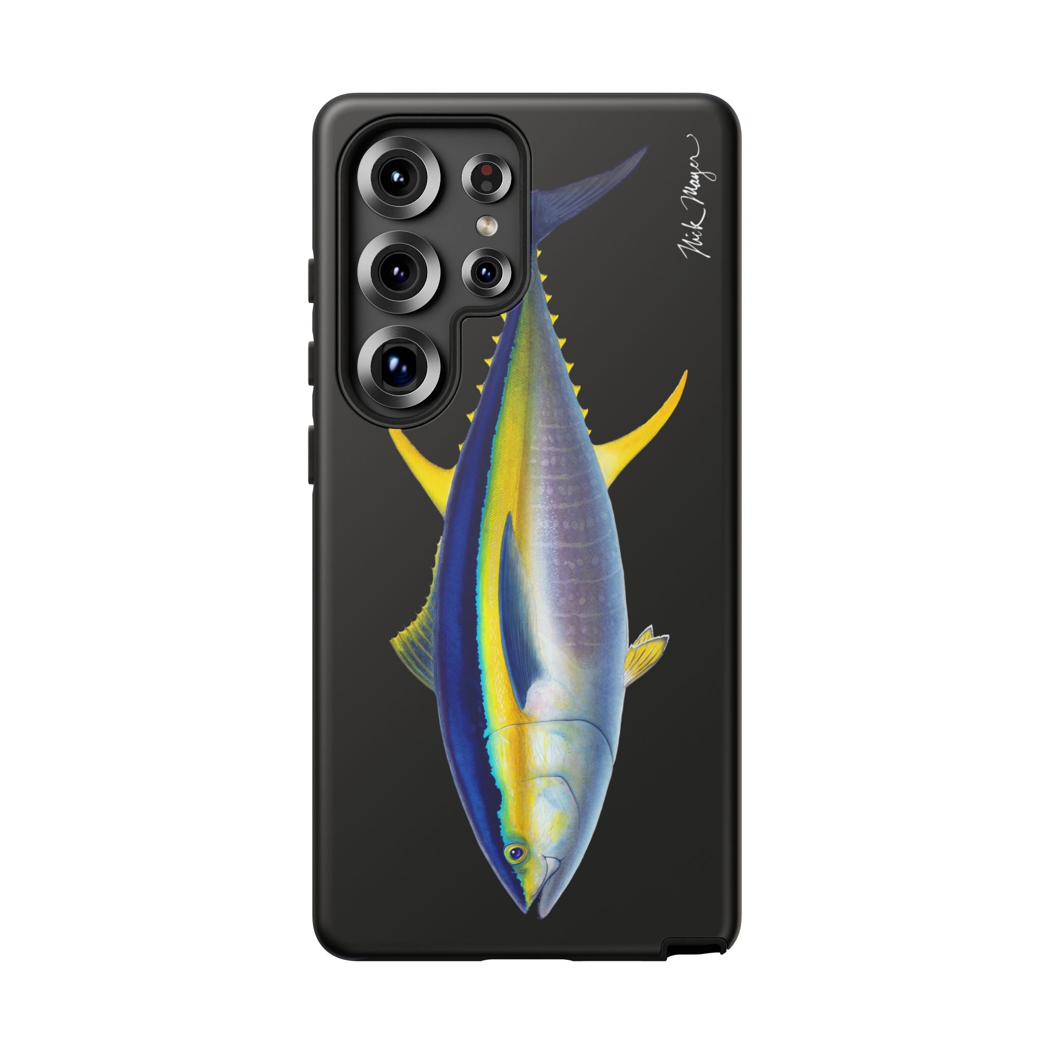 Yellowfin Tuna Black Phone Case (Samsung) Printify
