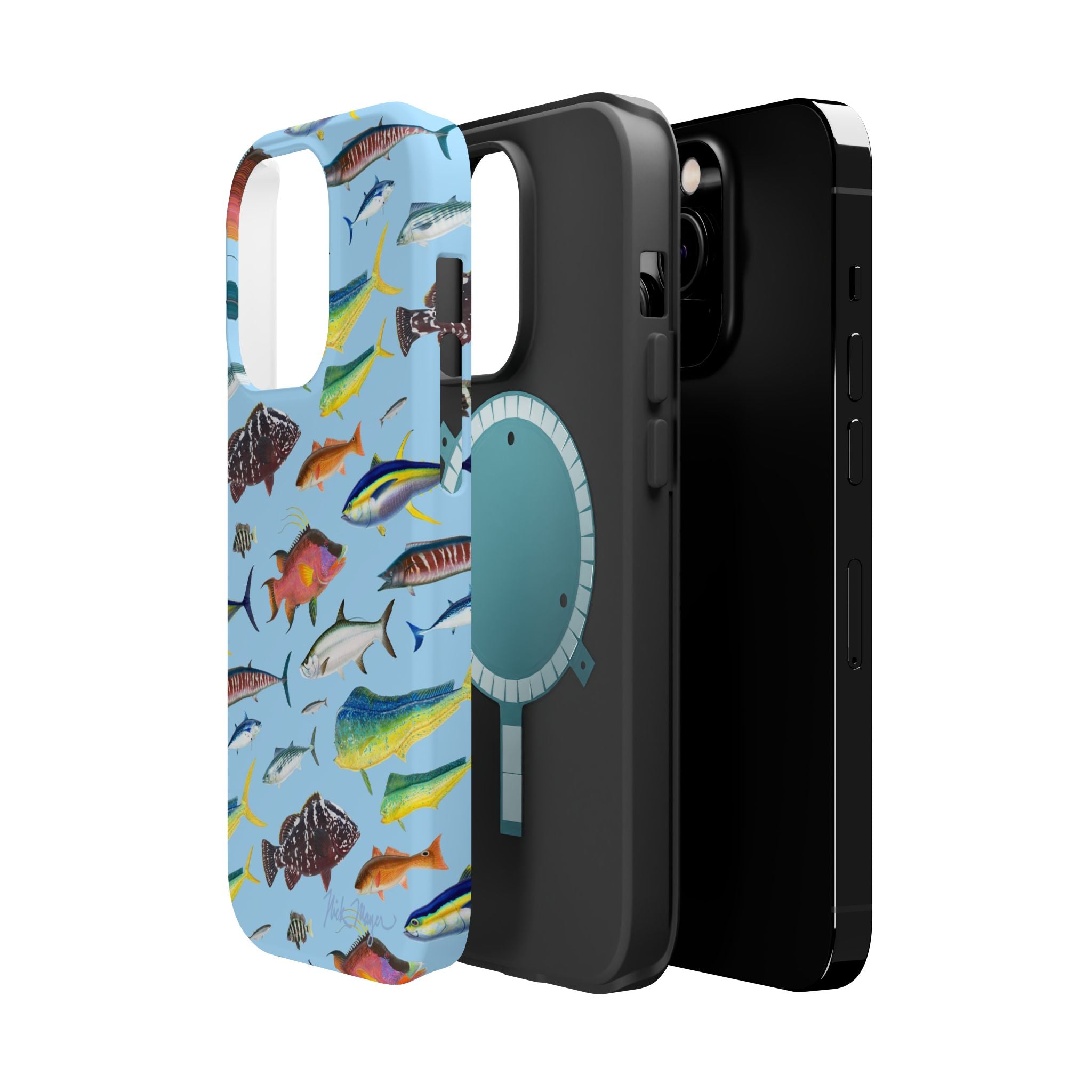 Southern Offshore Fish Blue MagSafe iPhone Case