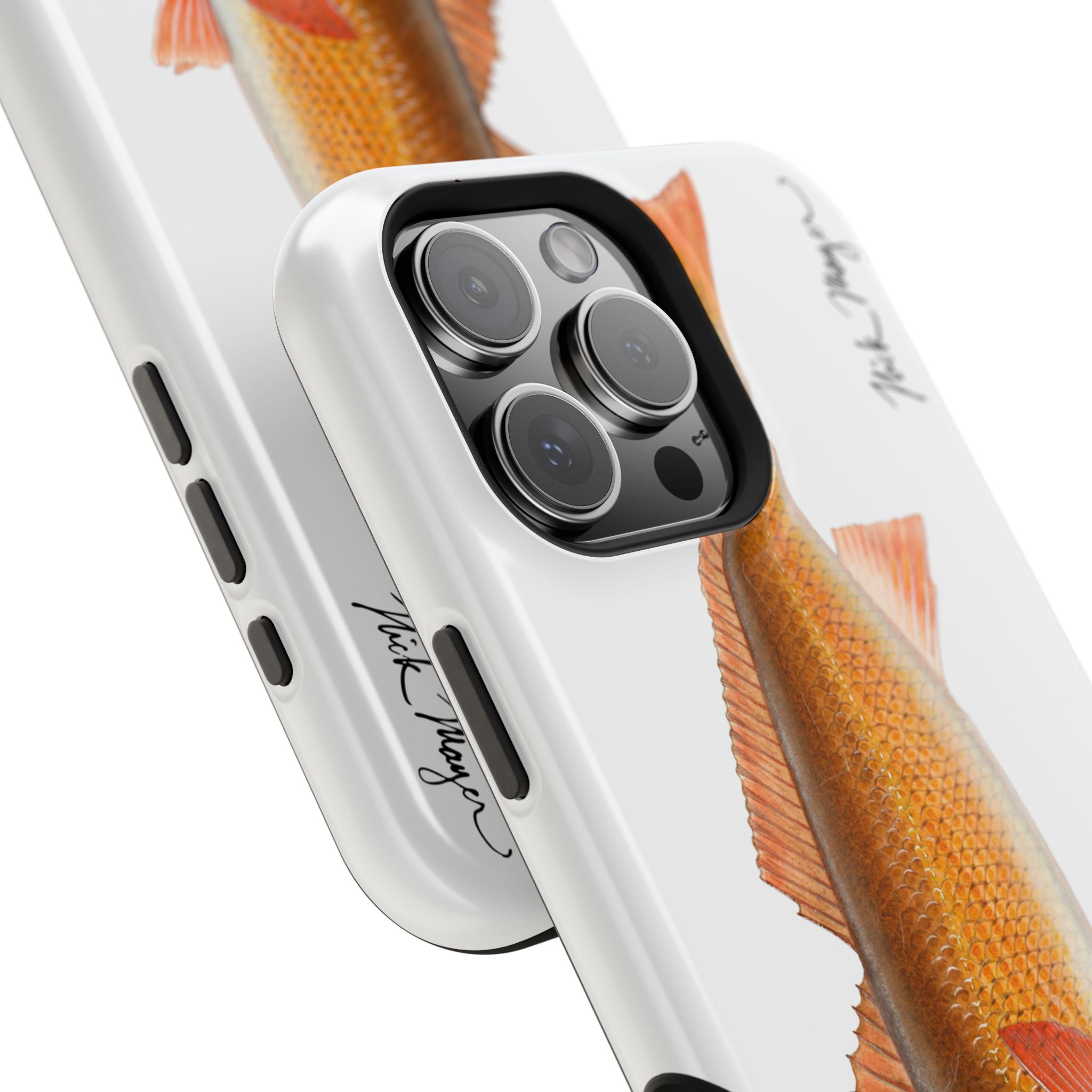 Redfish MagSafe White iPhone Case