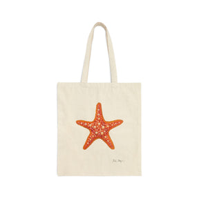 Sea Star Cotton Canvas Tote Bag