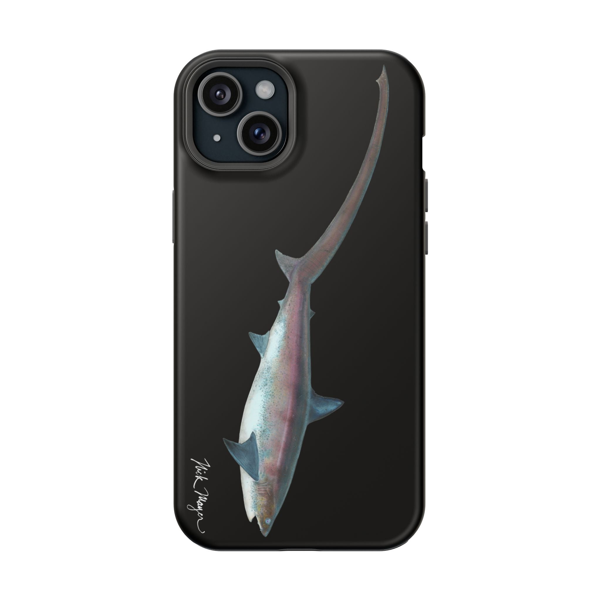 Thresher Shark MagSafe Black iPhone Case