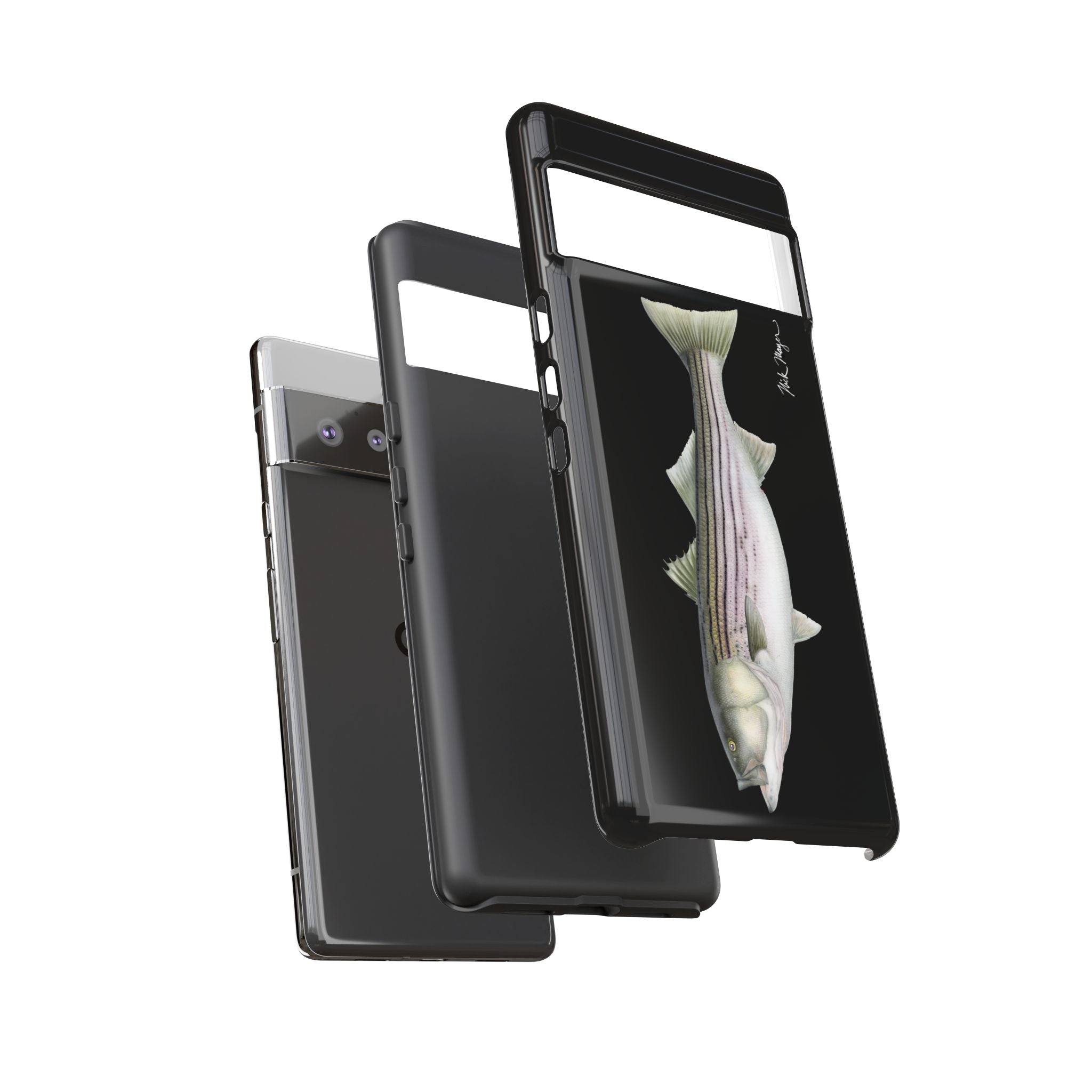 30 lb Striper Black Phone Case (Samsung) Printify