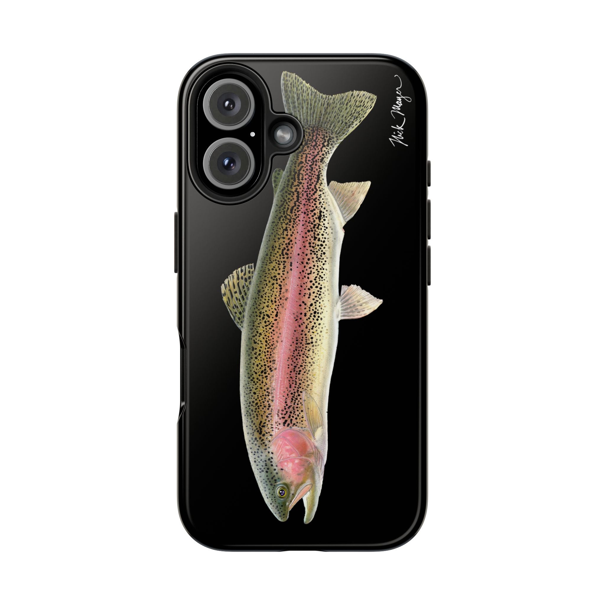 Rainbow Trout Black Phone Case (iPhone)
