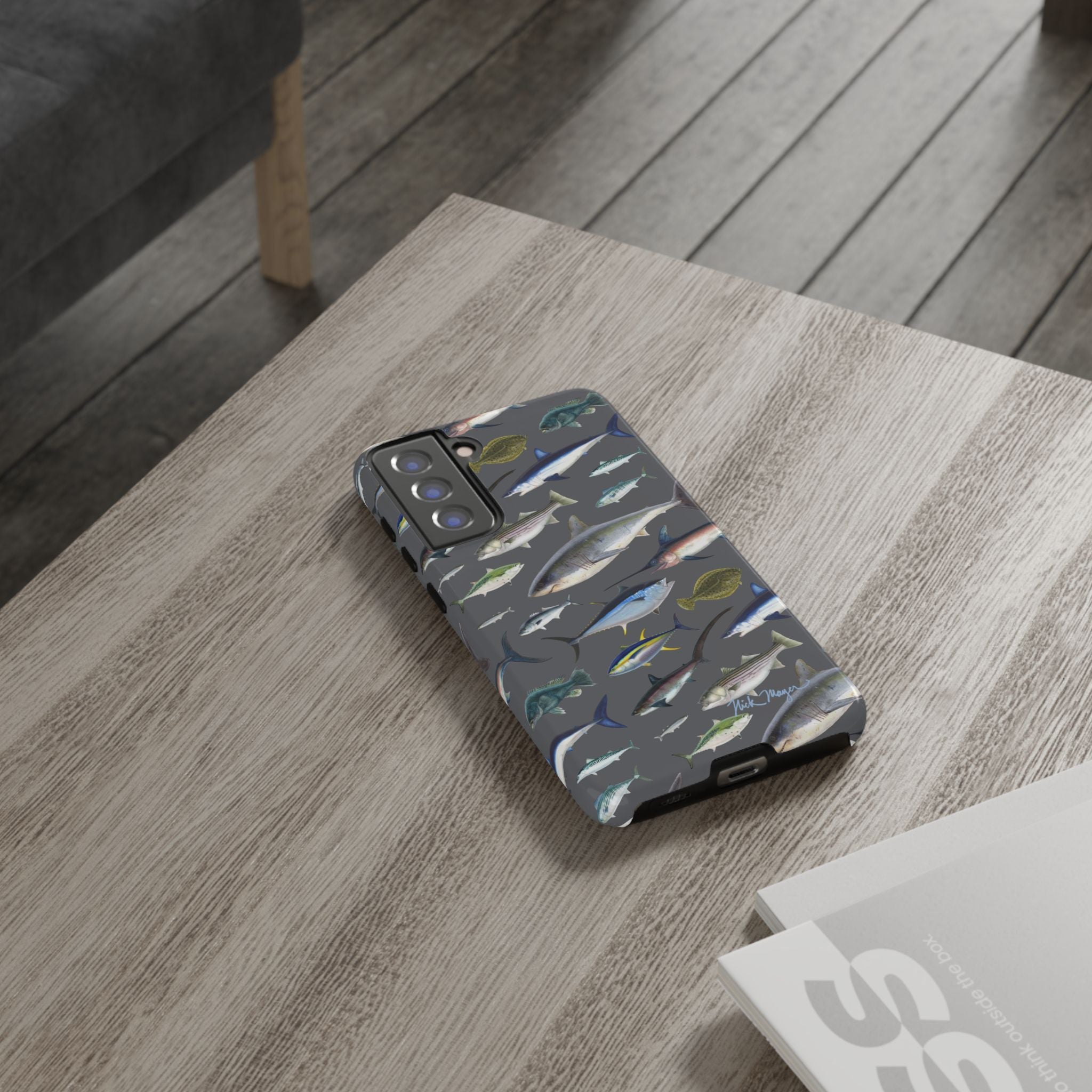 New England Offshore Fish Grey Phone Case, NEW!  (Samsung)