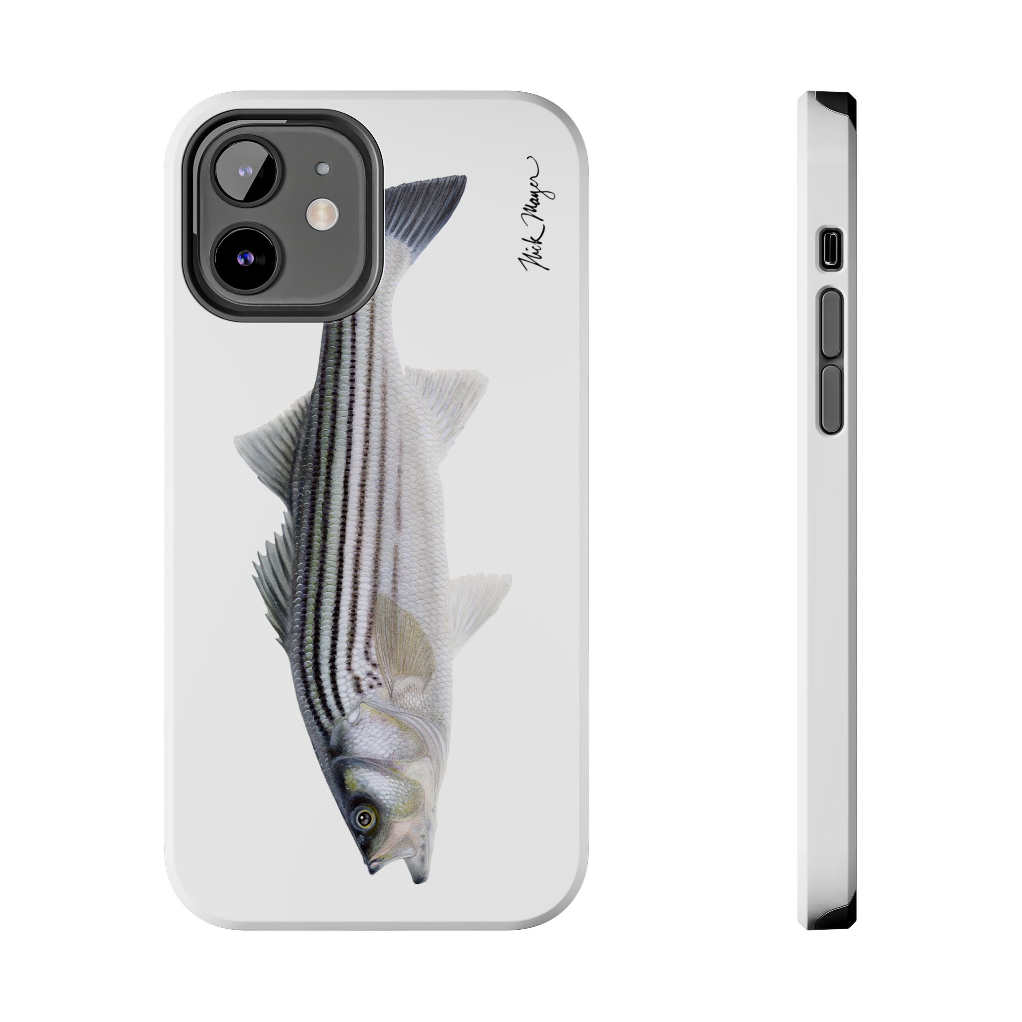 Schoolie Striper White Phone Case (iPhone)