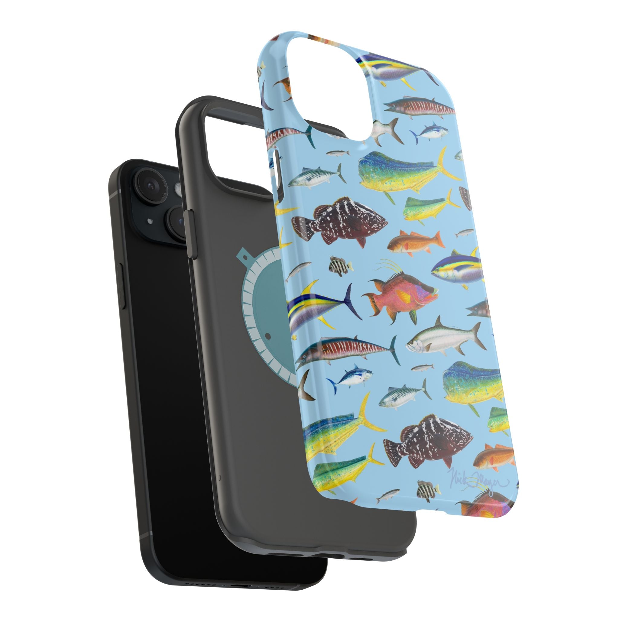Southern Offshore Fish Blue MagSafe iPhone Case
