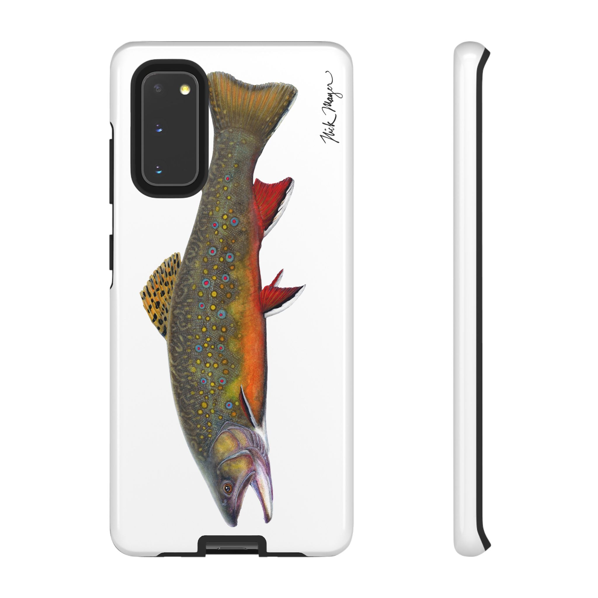 Brook Trout White Phone Case (Samsung)