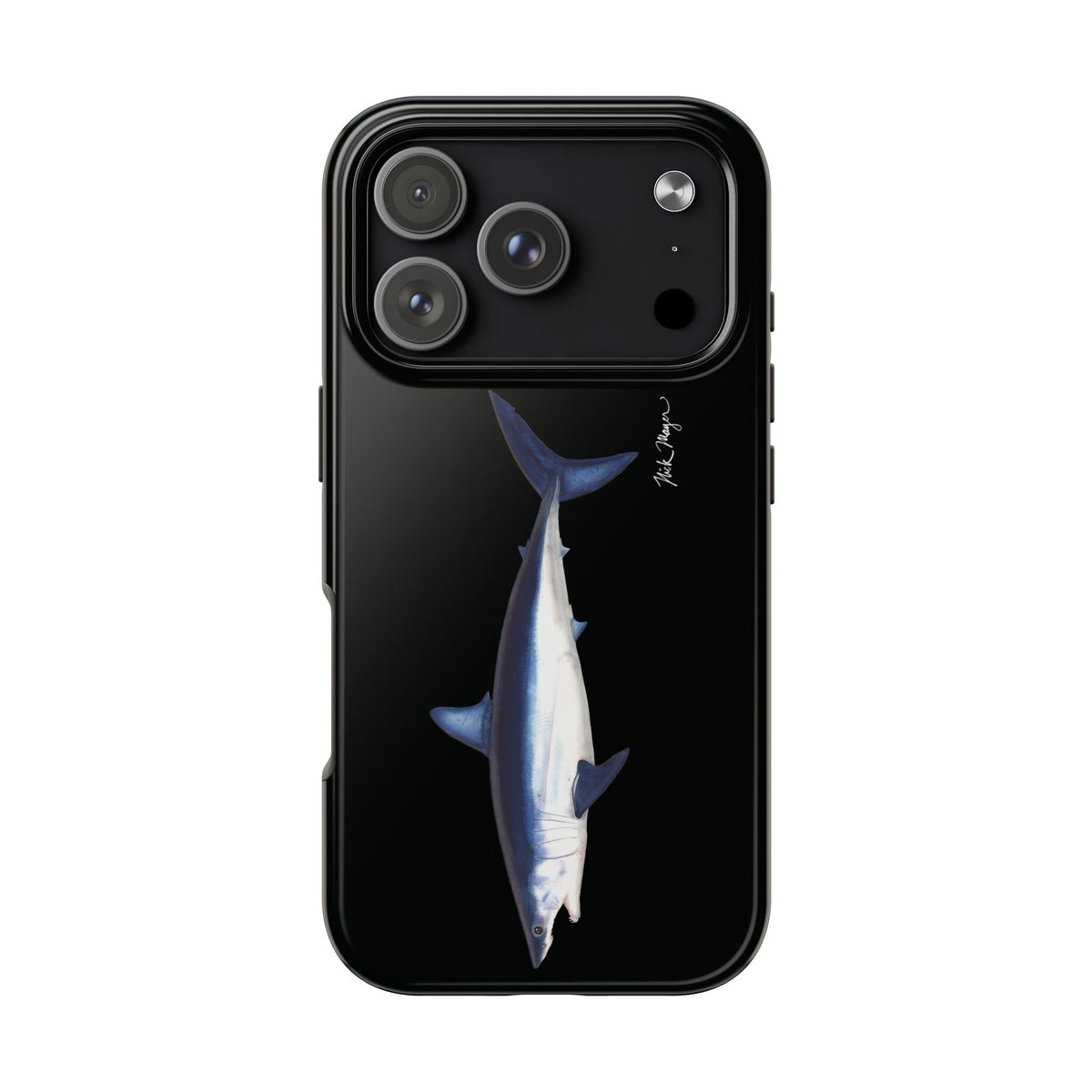 Mako Shark Black iPhone Case Printify