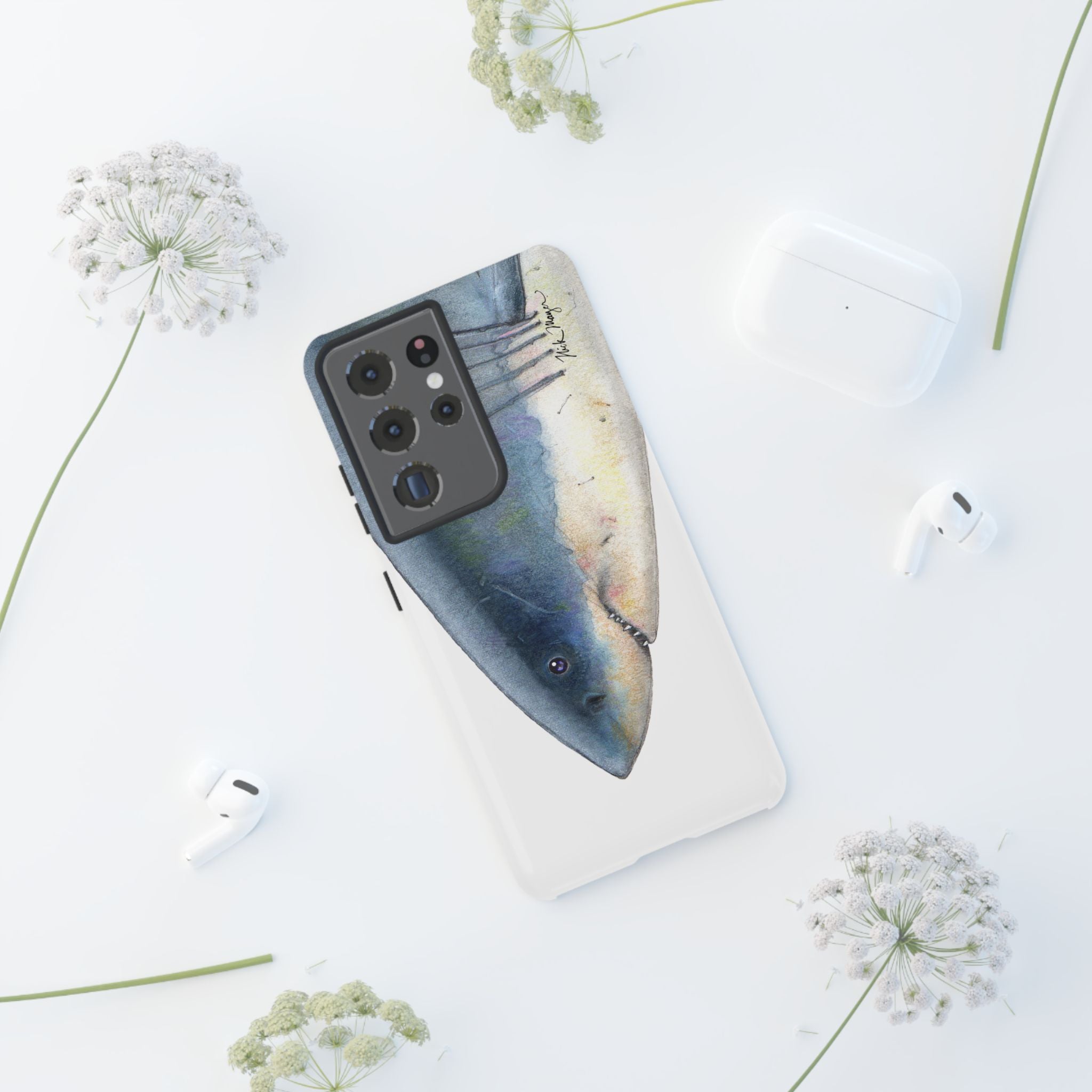 Great White Shark Face Phone Case (Samsung) Printify