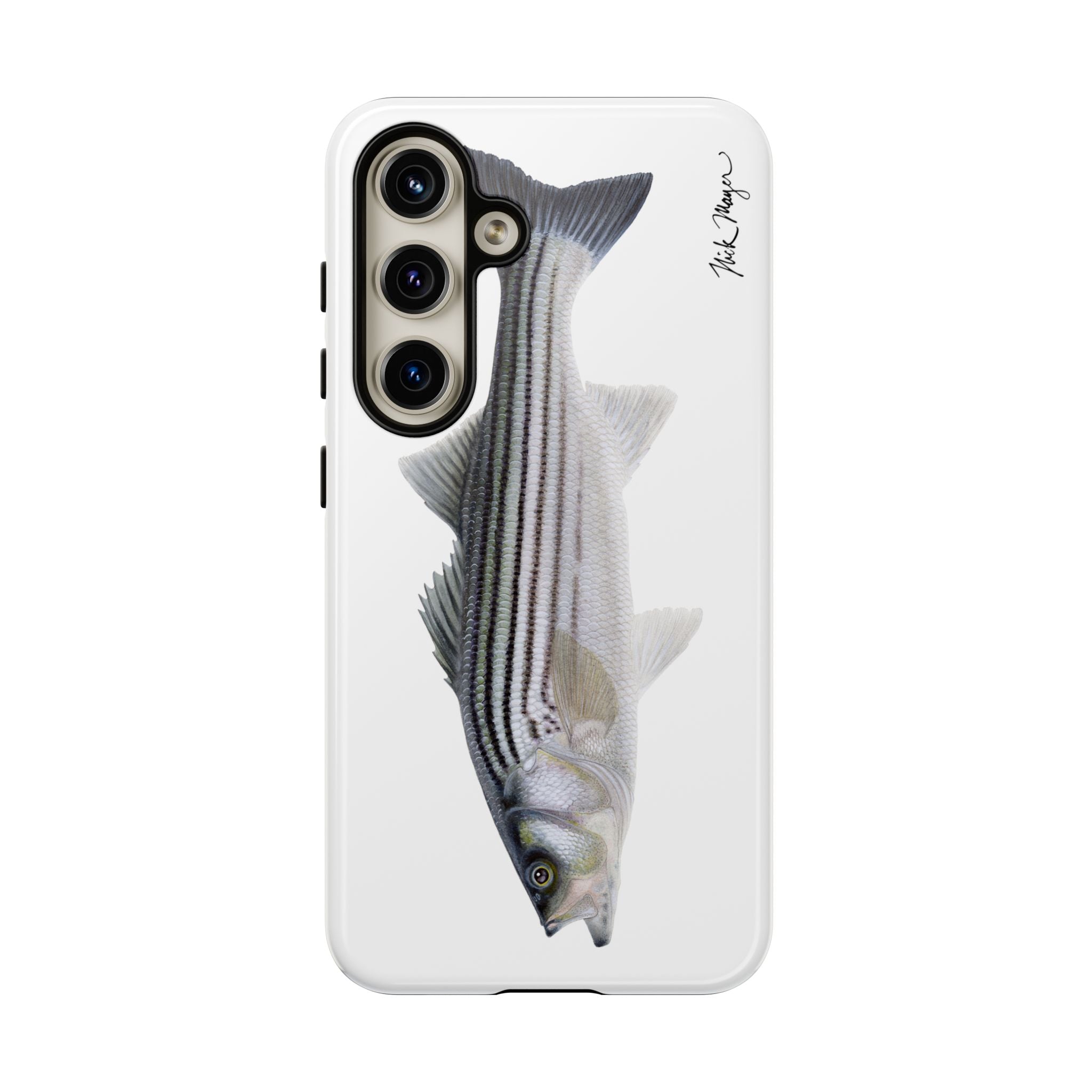 Schoolie Striper White Phone Case (Samsung) Printify