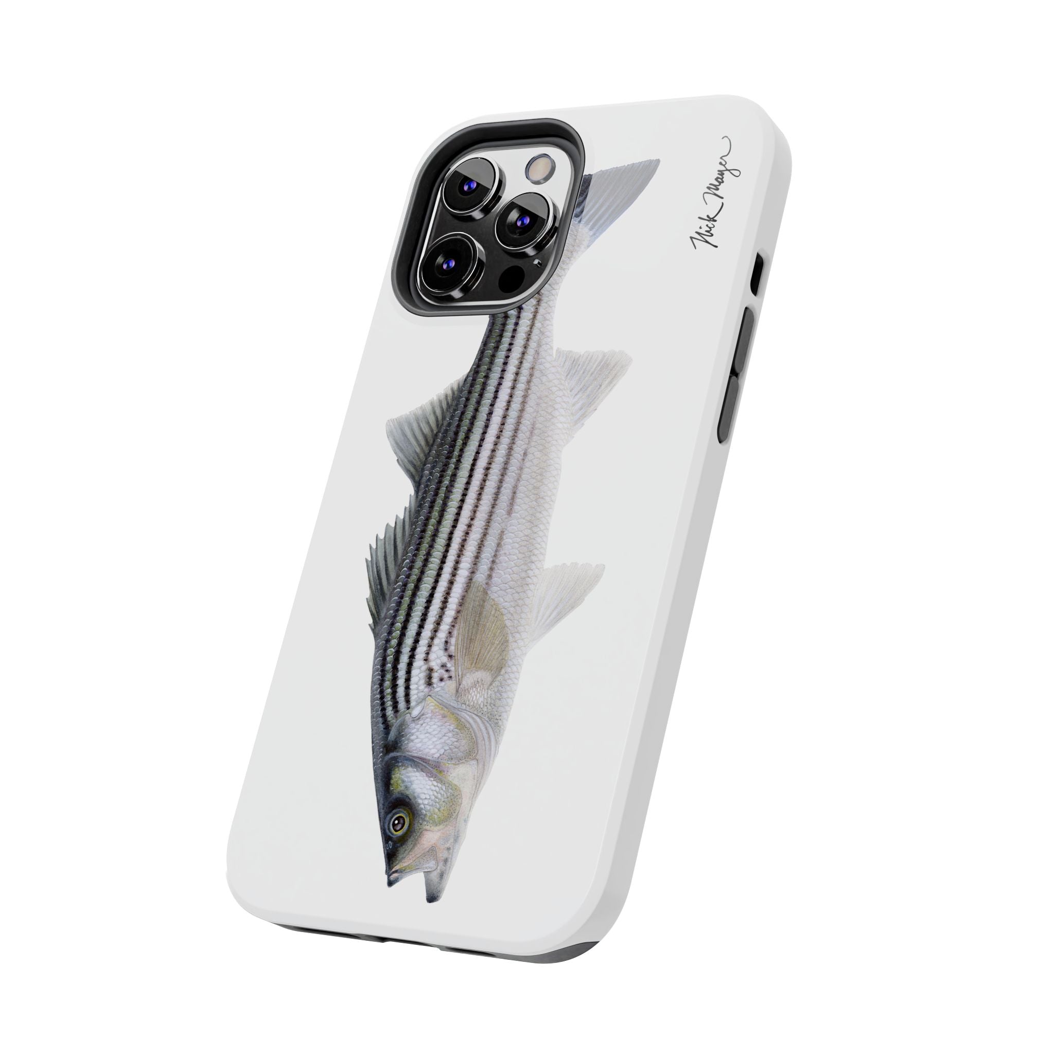 Schoolie Striper White Phone Case (iPhone)