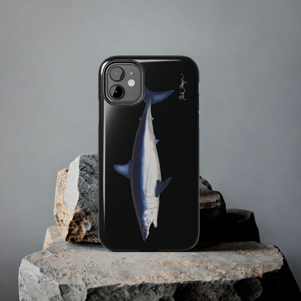 Mako Shark Black iPhone Case Printify