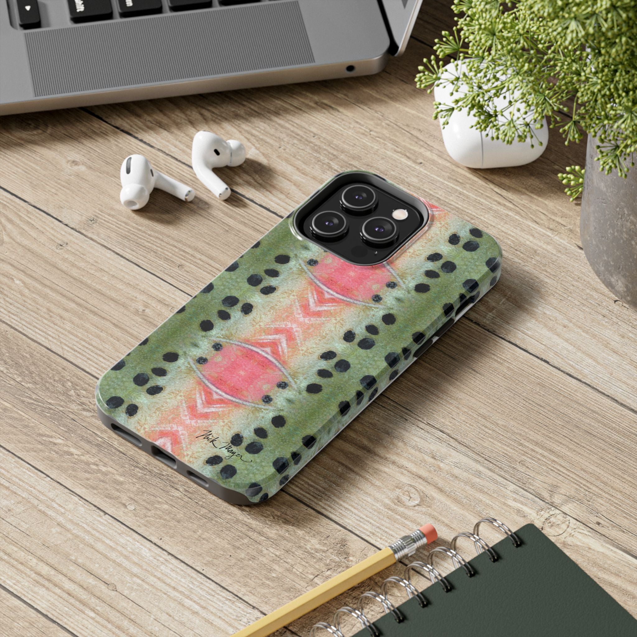 Rainbow Trout Pattern Phone Case (iPhone)