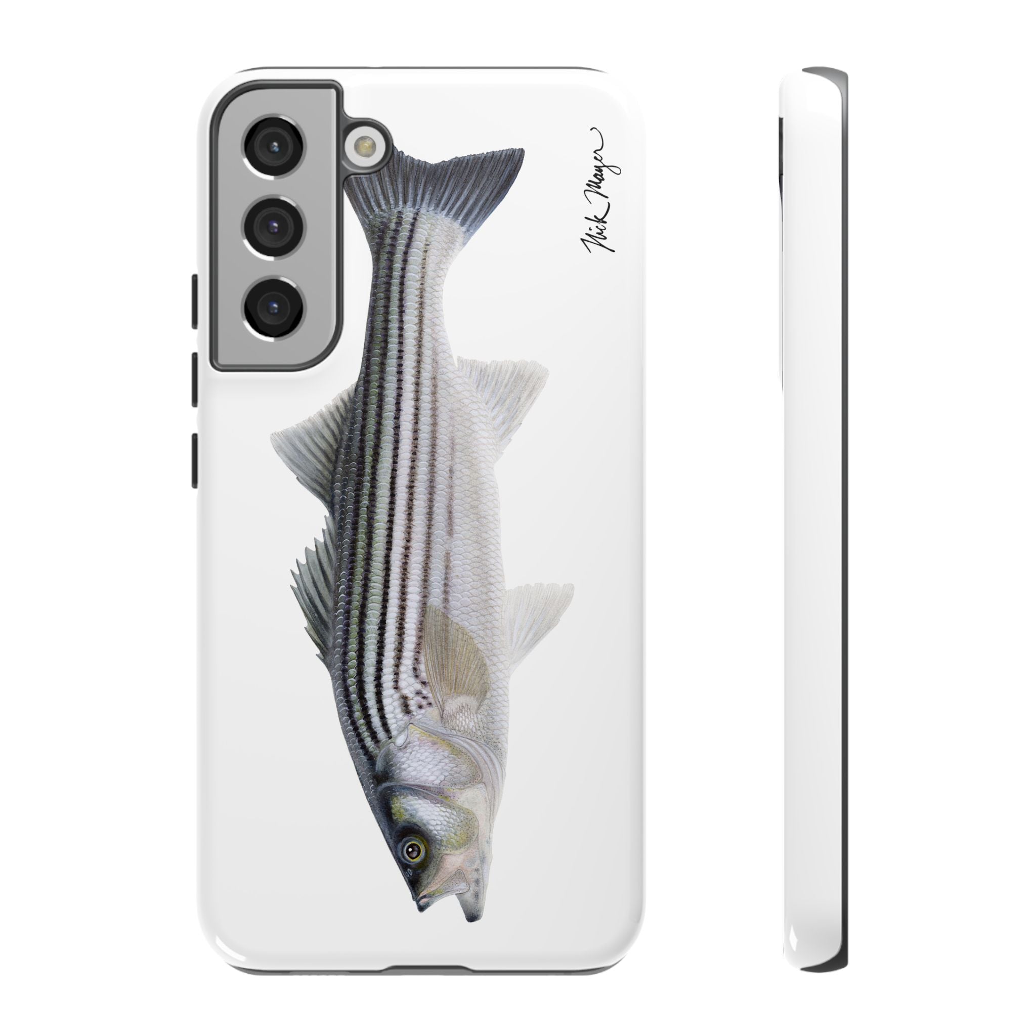 Schoolie Striper White Phone Case (Samsung) Printify