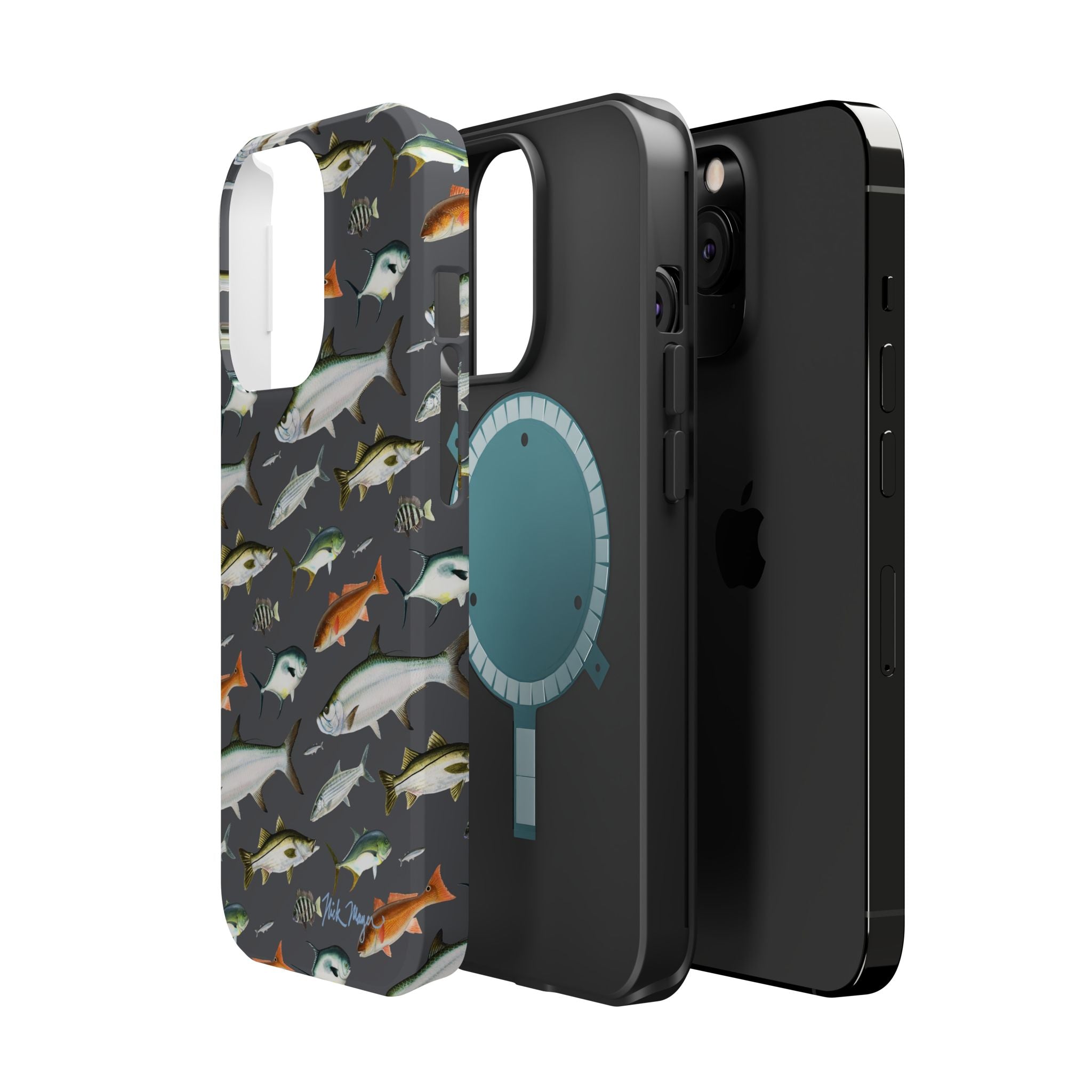 Southern Fish Grey MagSafe iPhone Case